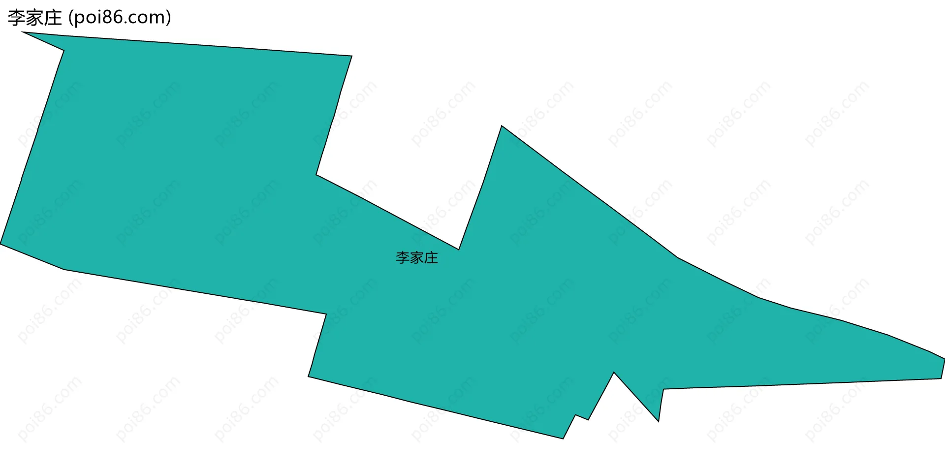 李家庄边界地图