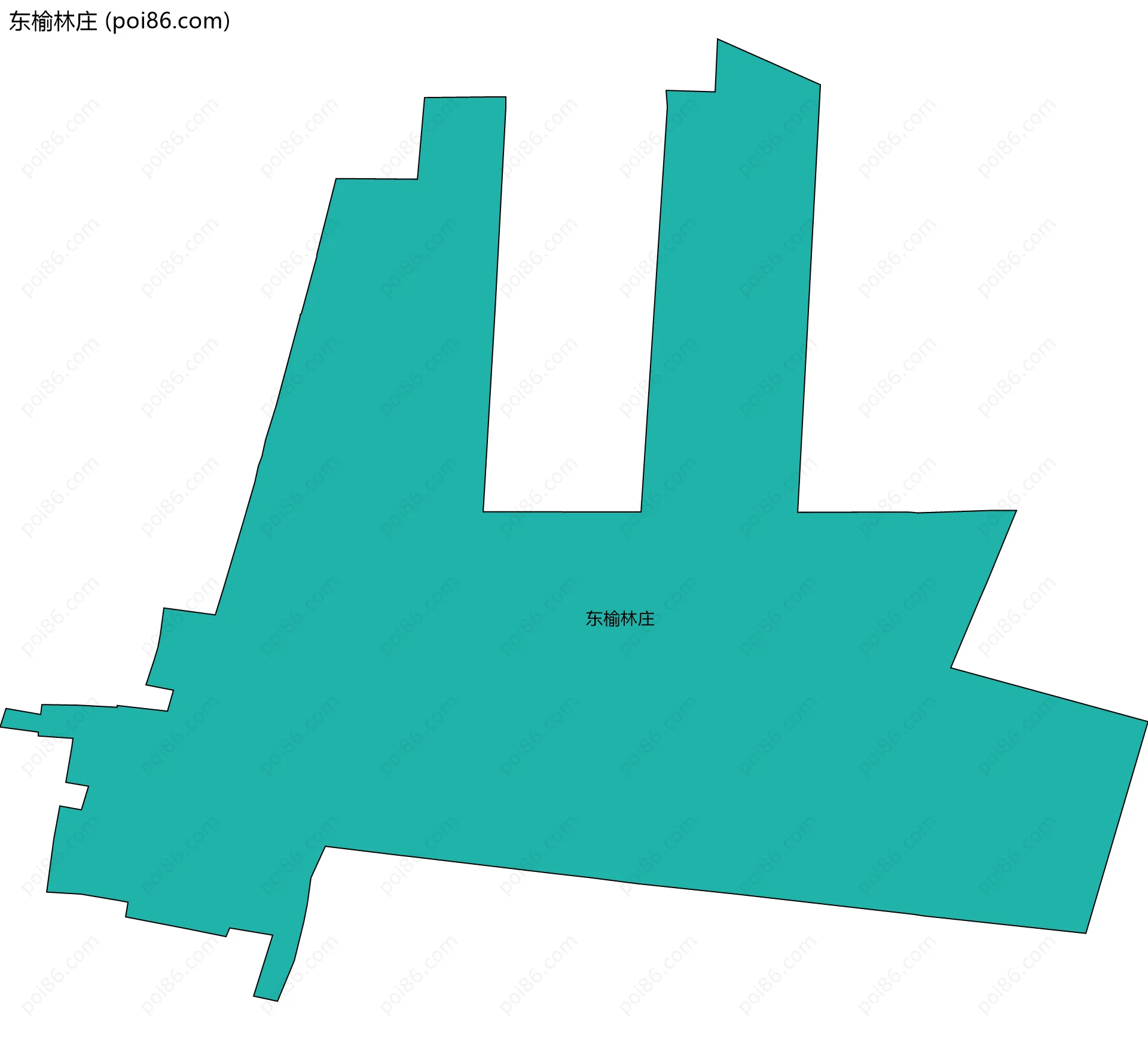 东榆林庄边界地图