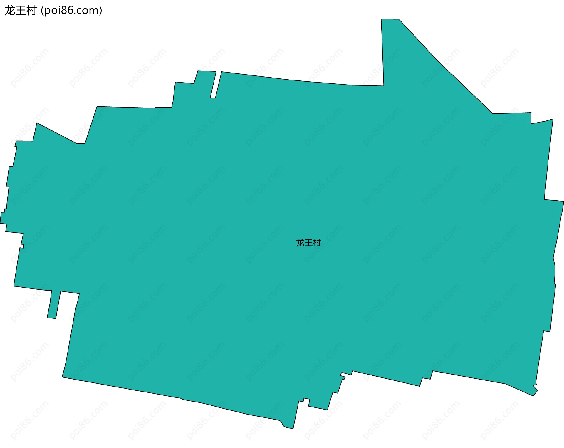 龙王村边界地图