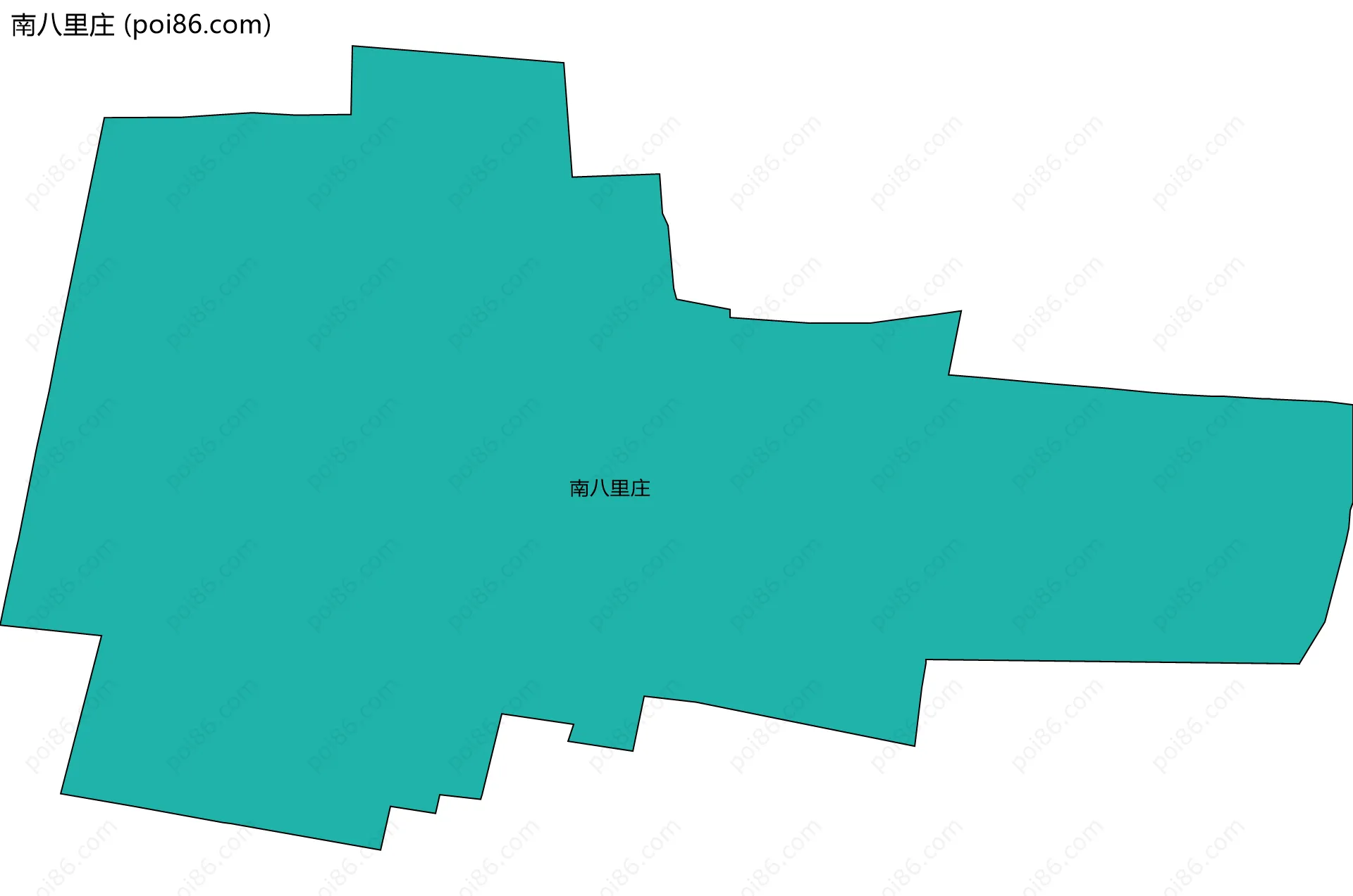 南八里庄边界地图