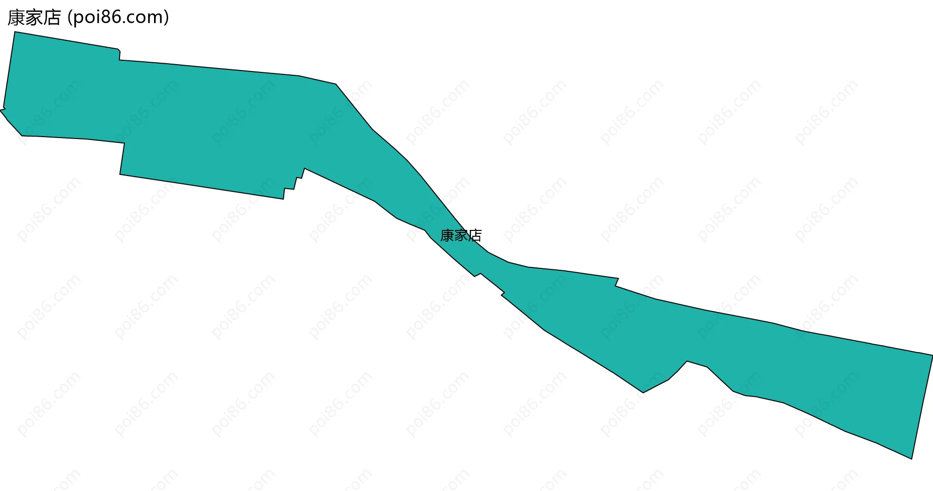 康家店边界地图
