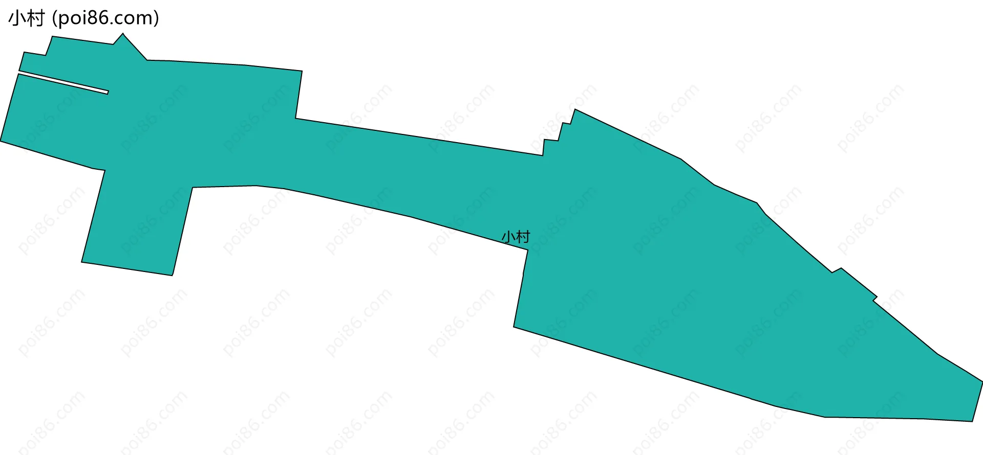 小村边界地图