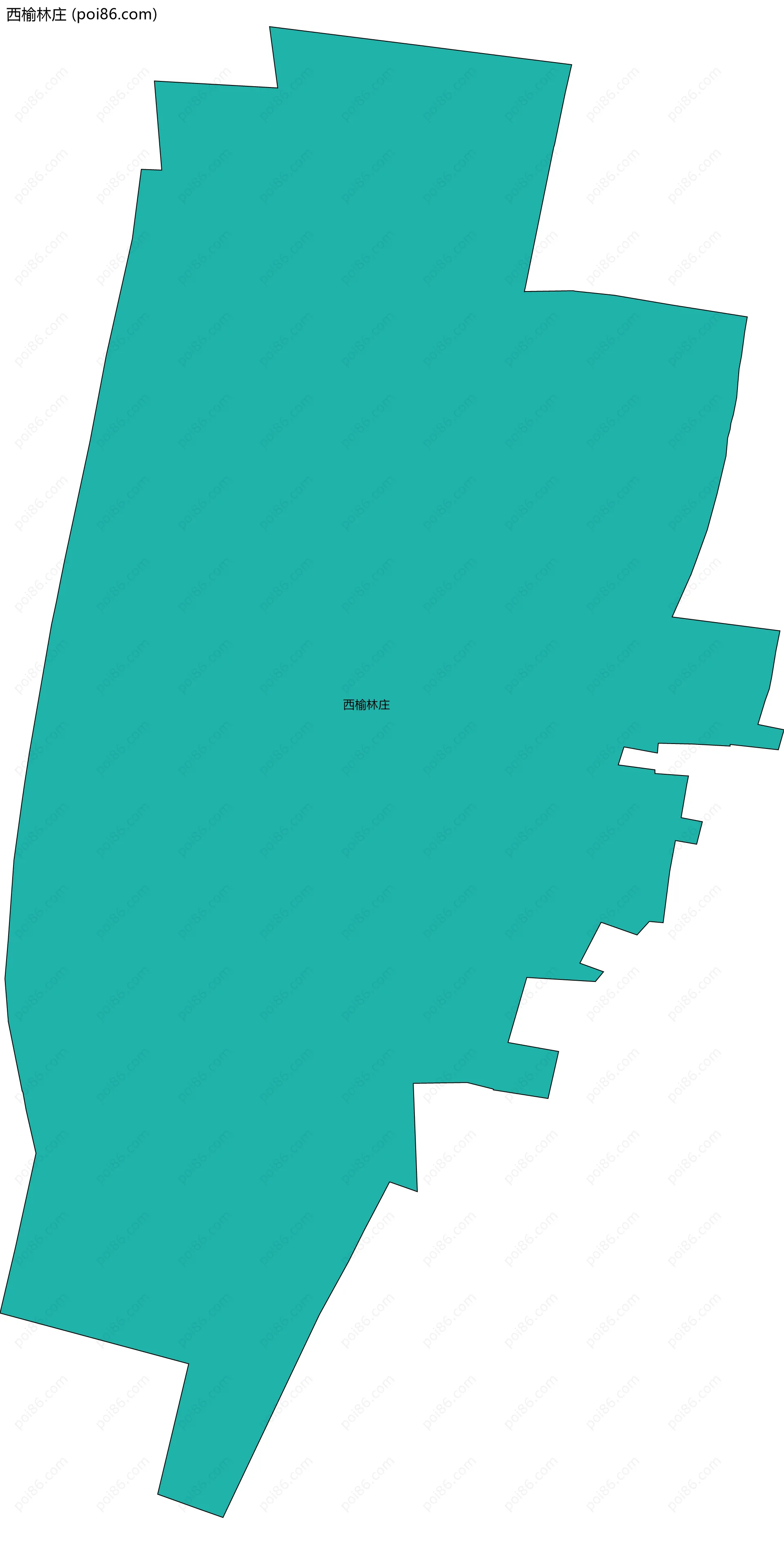 西榆林庄边界地图