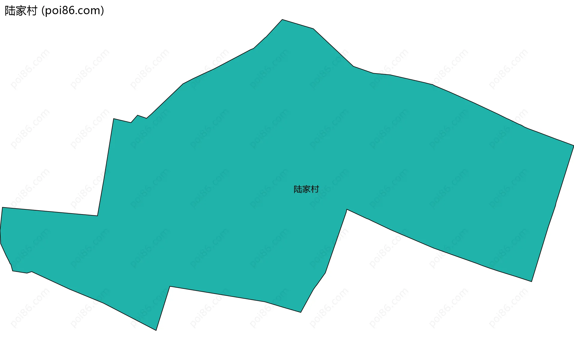 陆家村边界地图