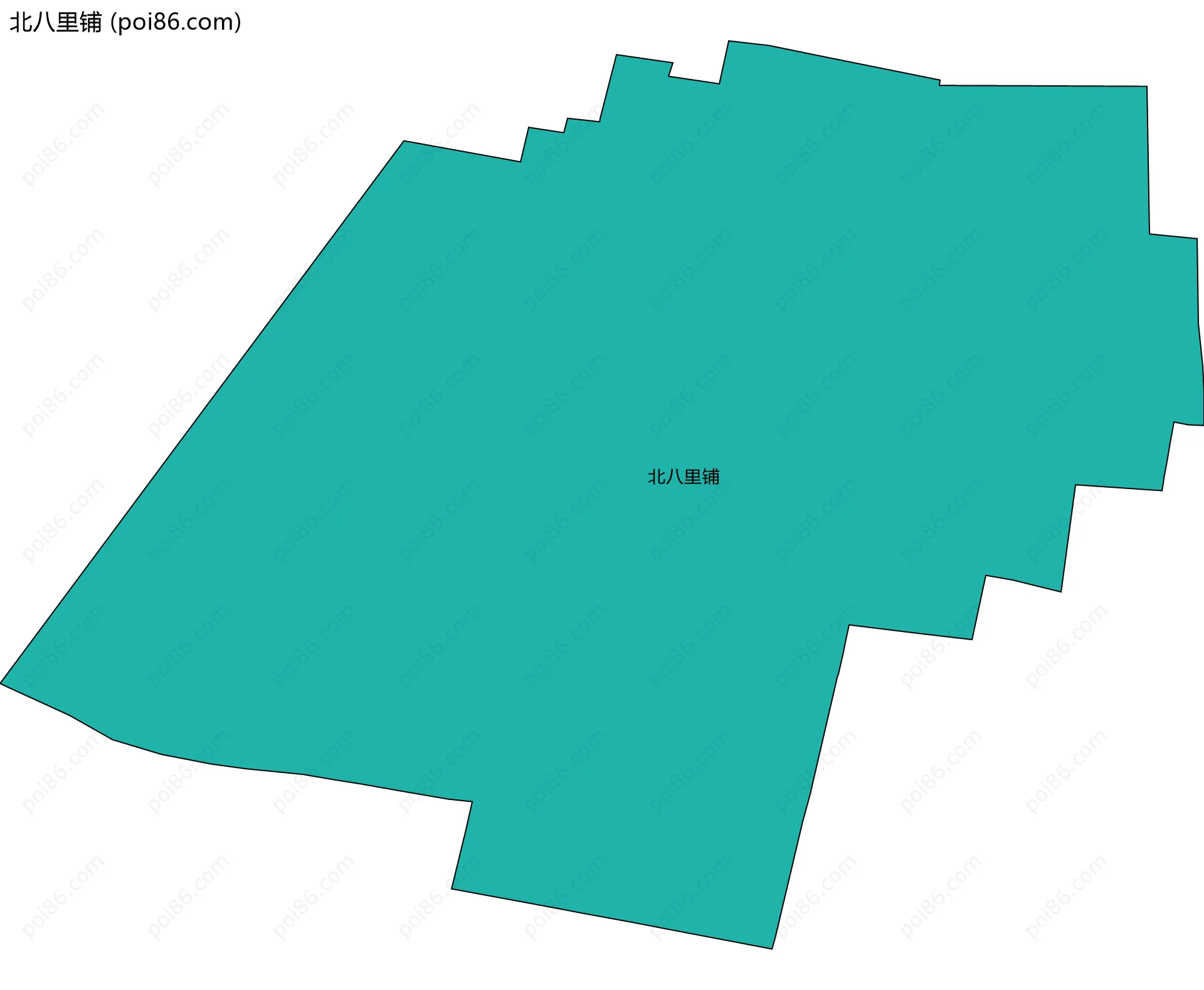 北八里铺边界地图