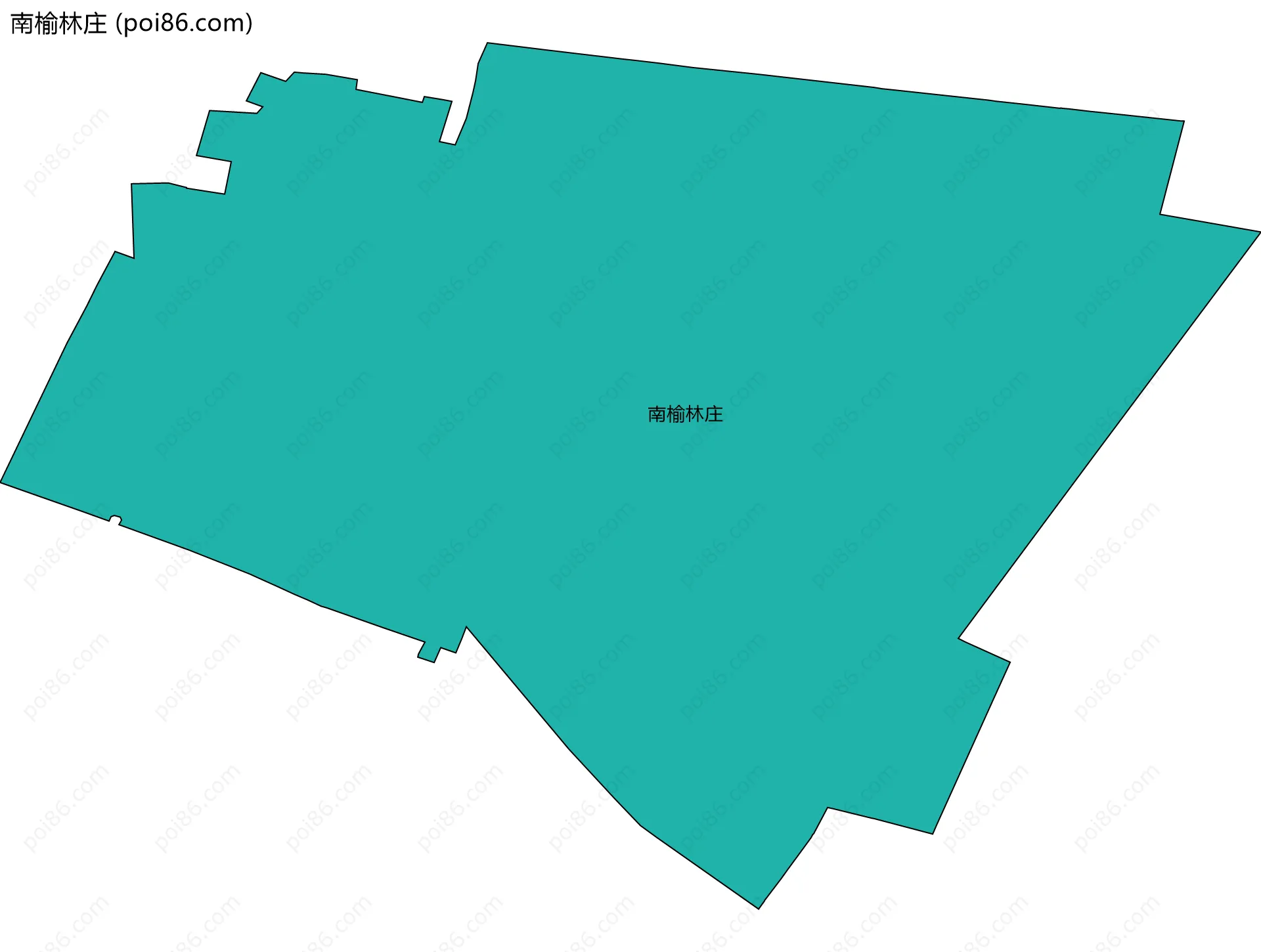 南榆林庄边界地图