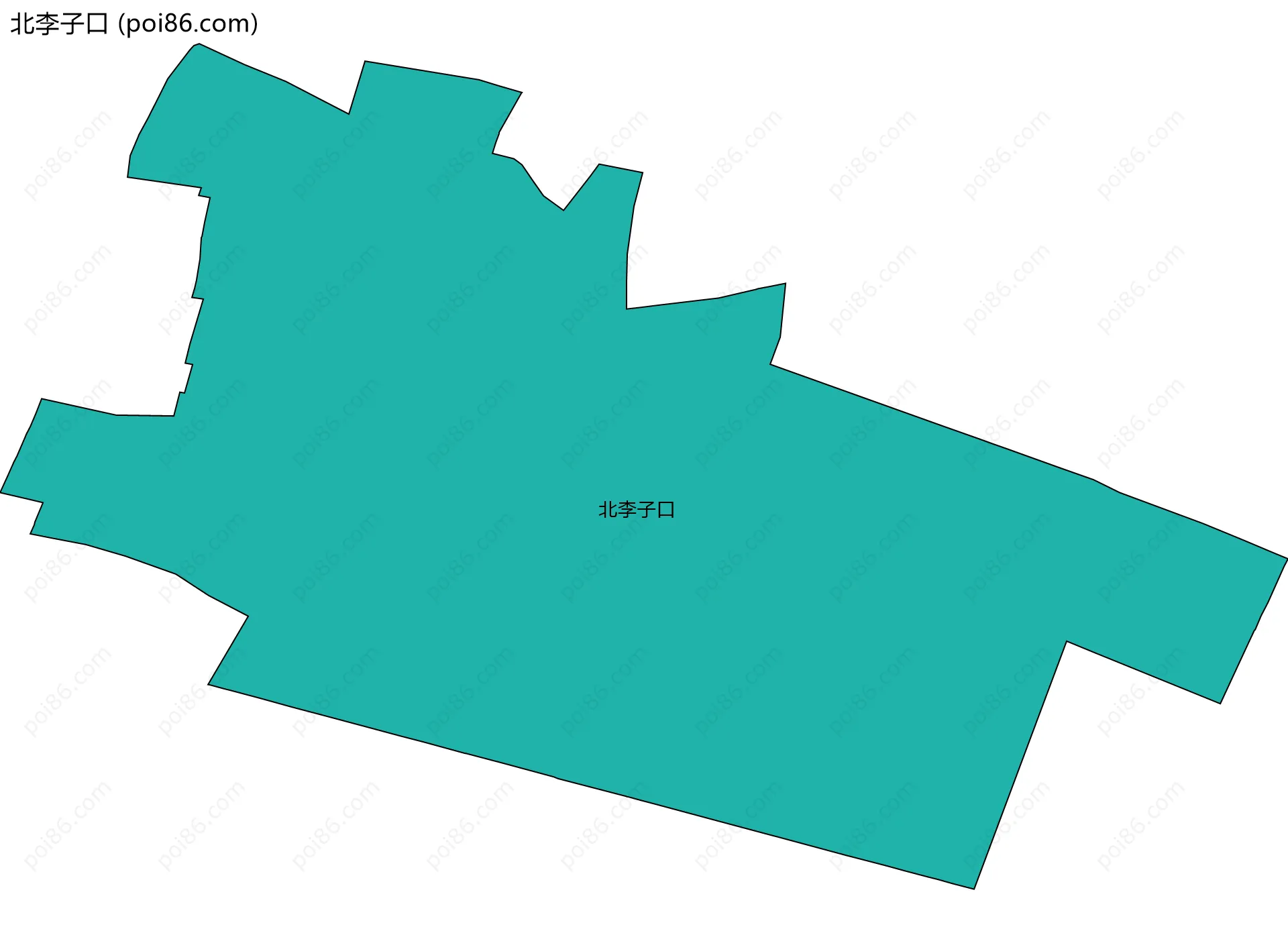 北李子口边界地图