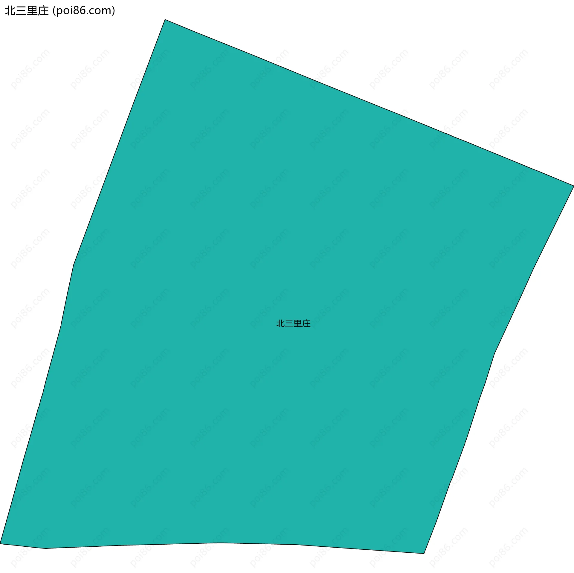 北三里庄边界地图