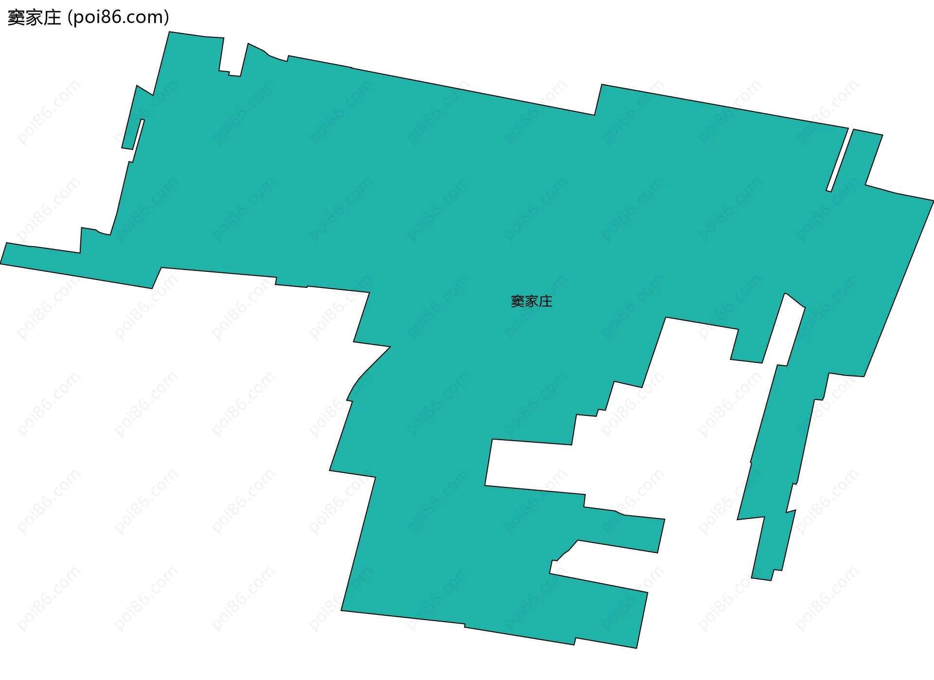 窦家庄边界地图