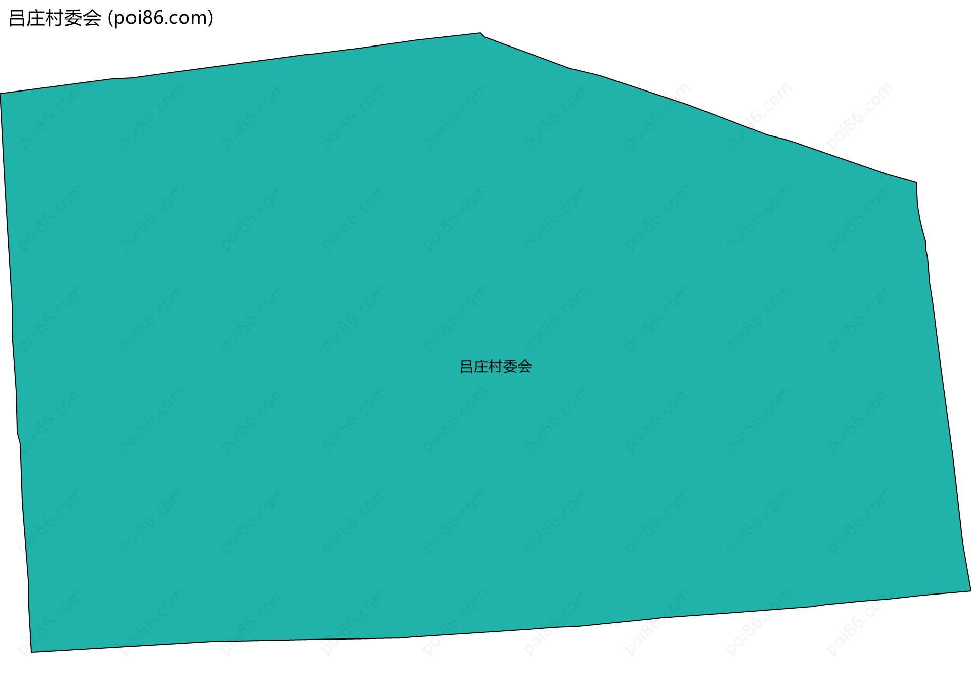吕庄村委会边界地图