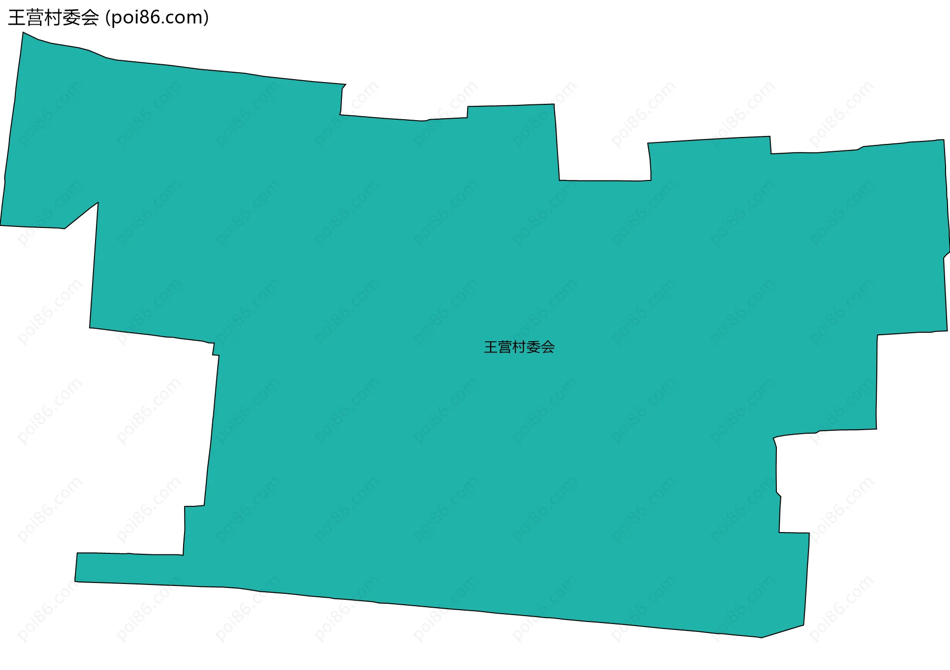 王营村委会边界地图