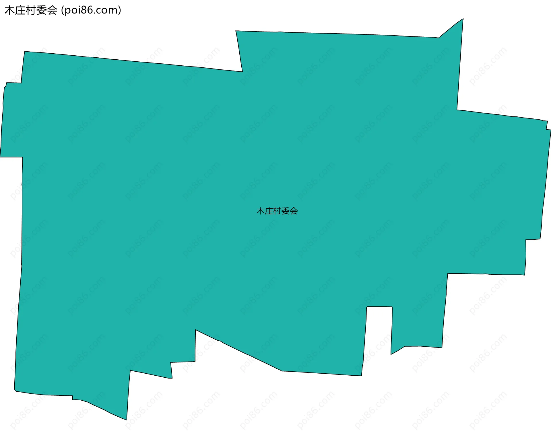 木庄村委会边界地图
