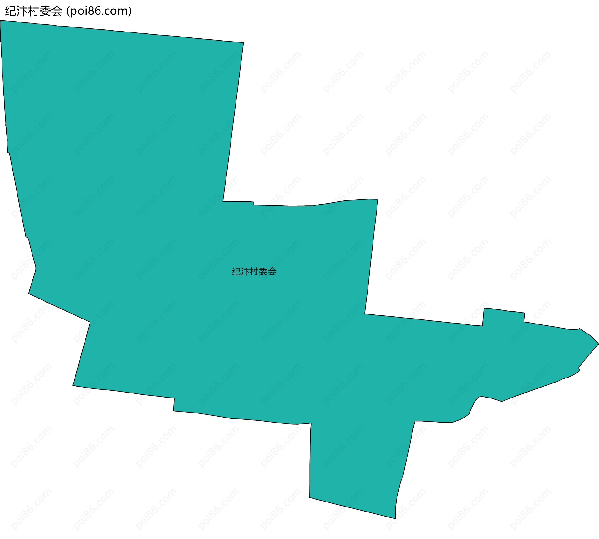 纪汴村委会边界地图