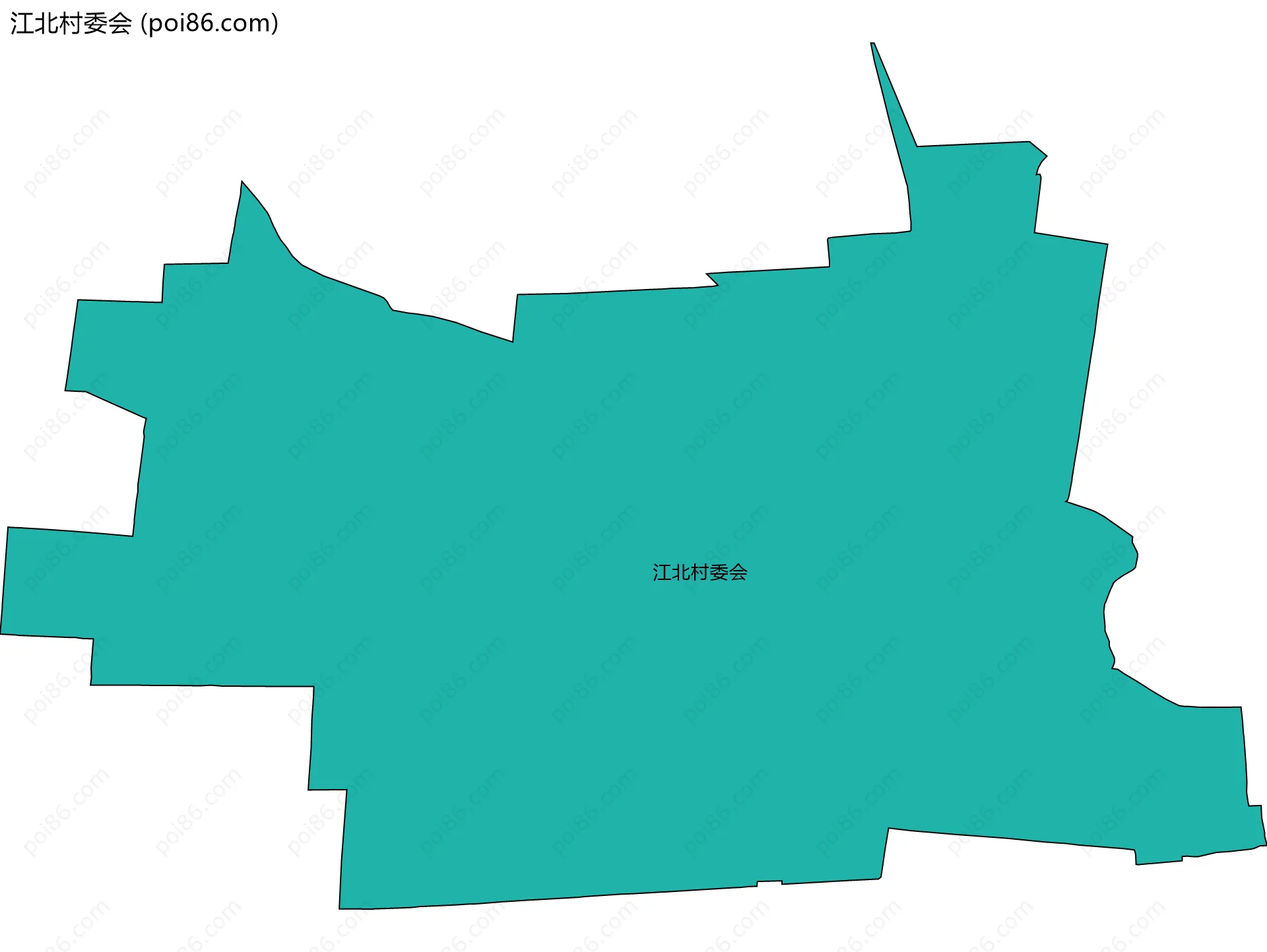 江北村委会边界地图