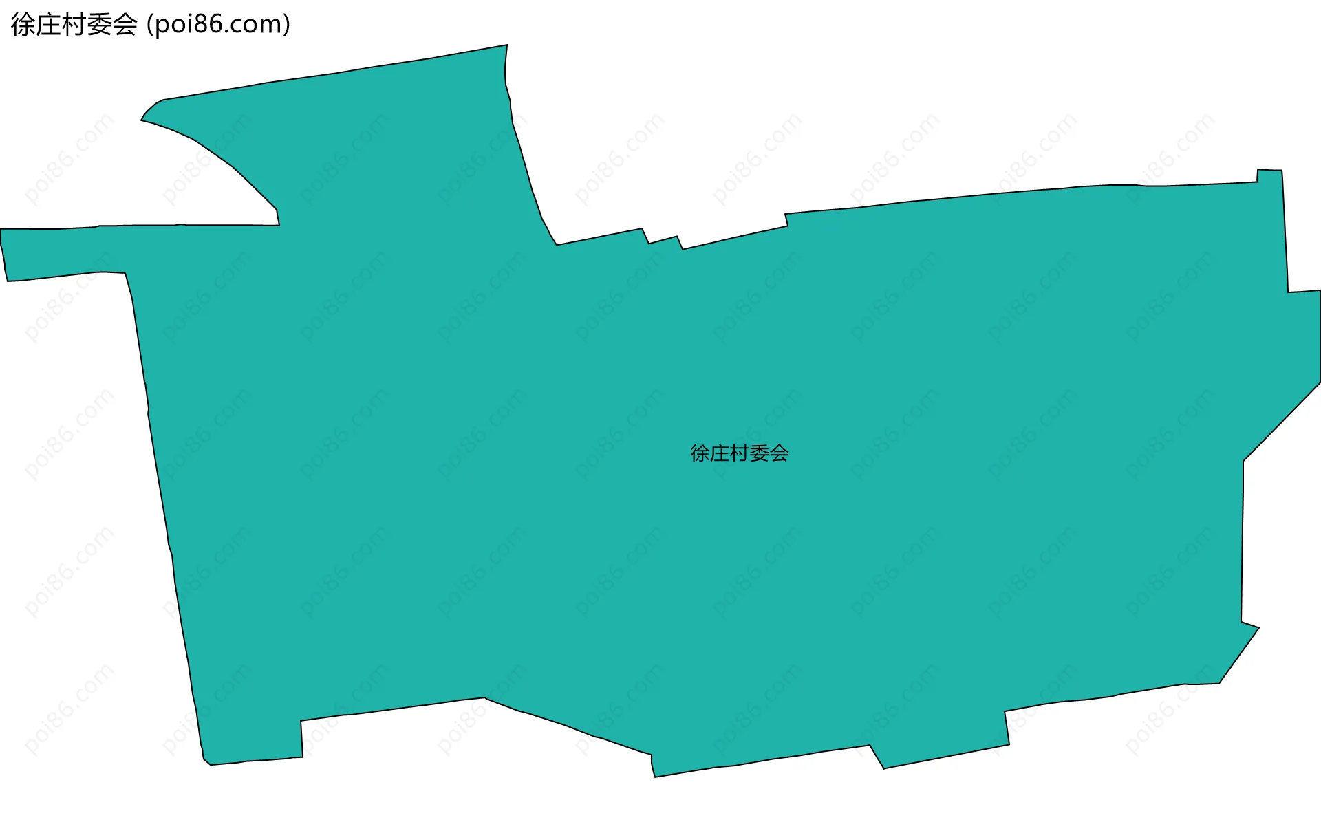 徐庄村委会边界地图