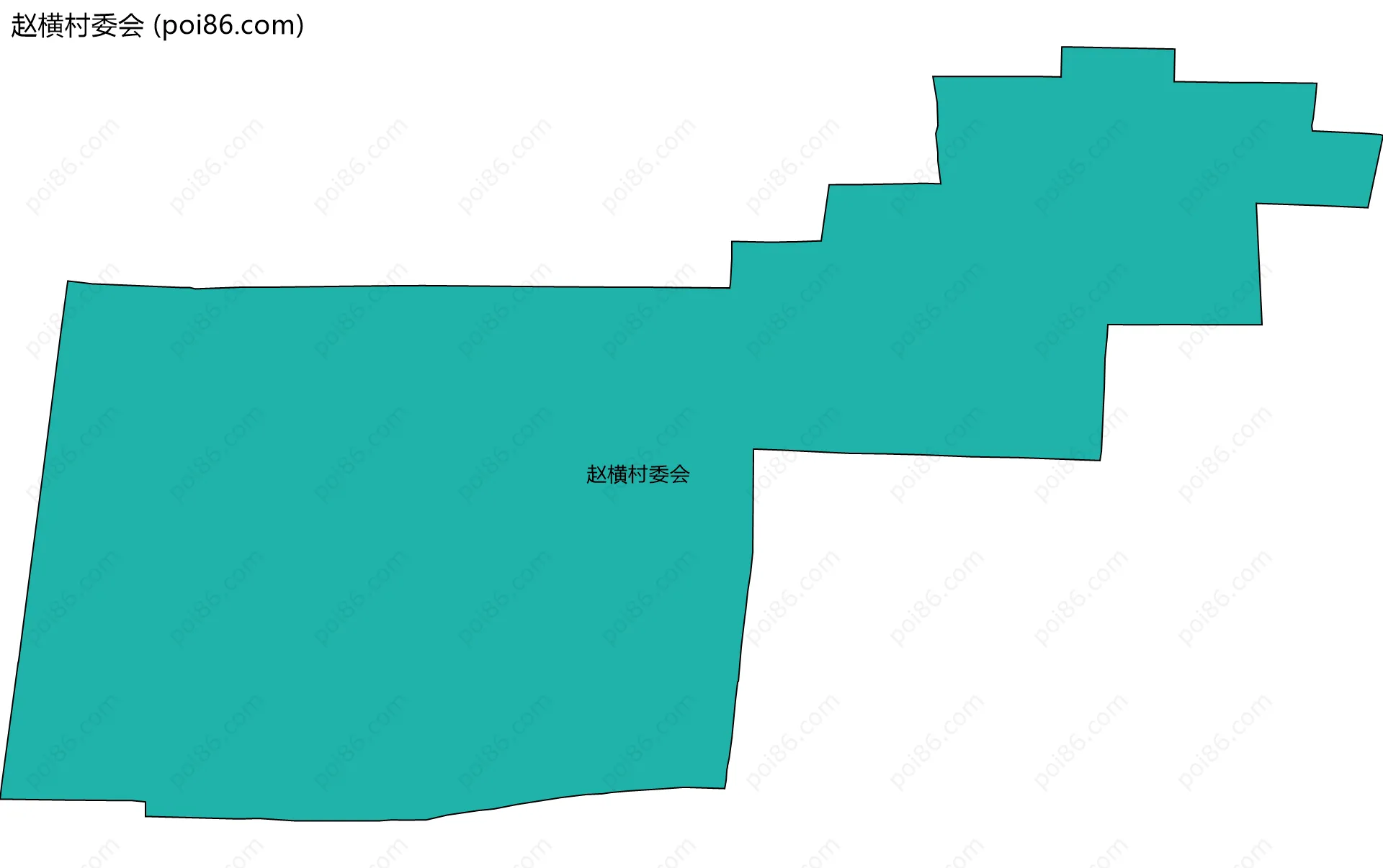 赵横村委会边界地图