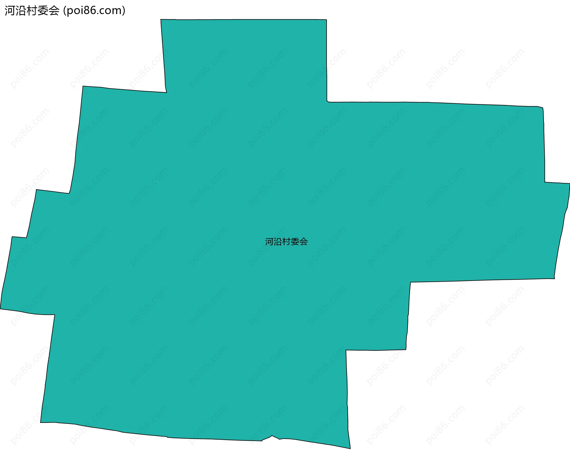 河沿村委会边界地图