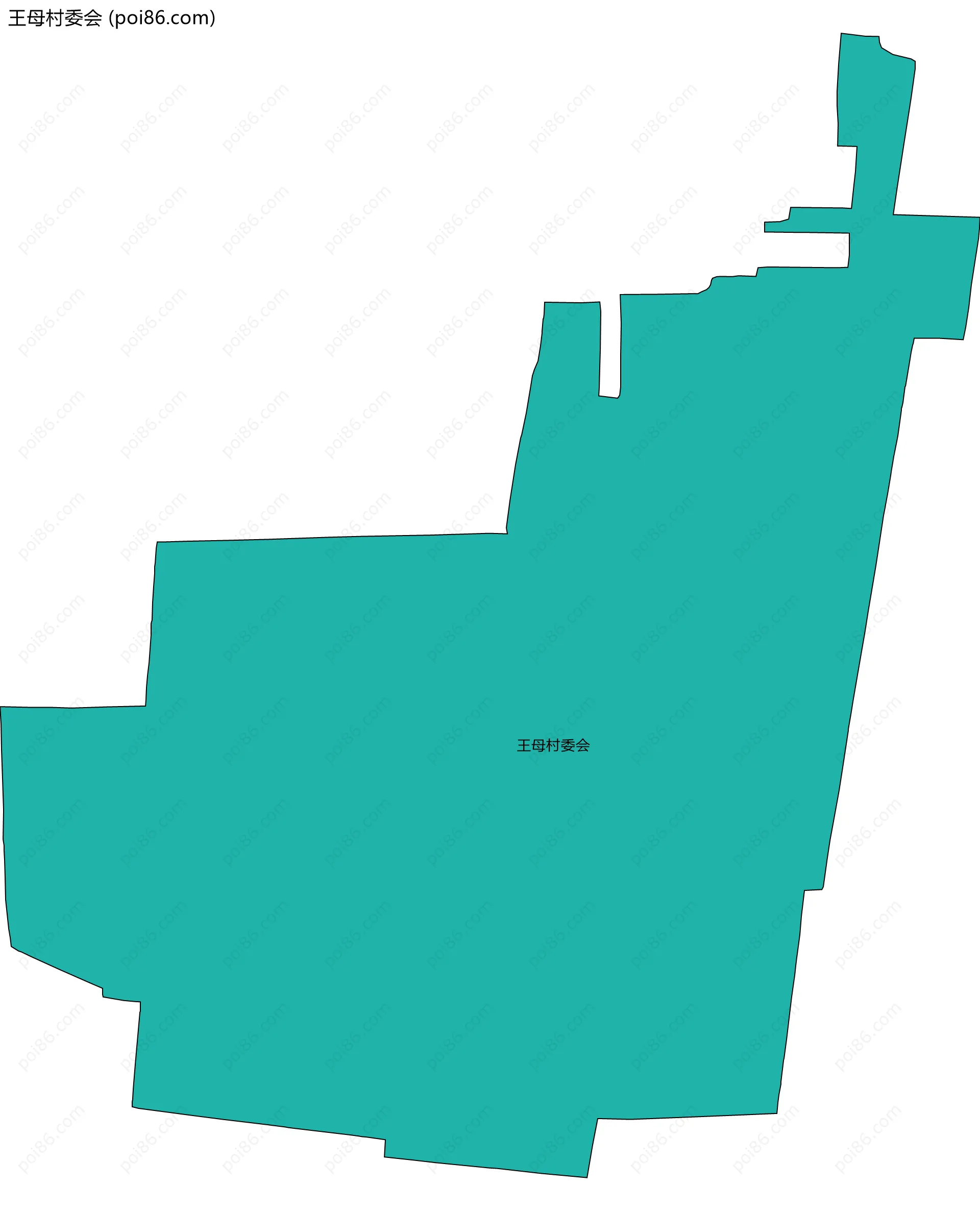 王母村委会边界地图
