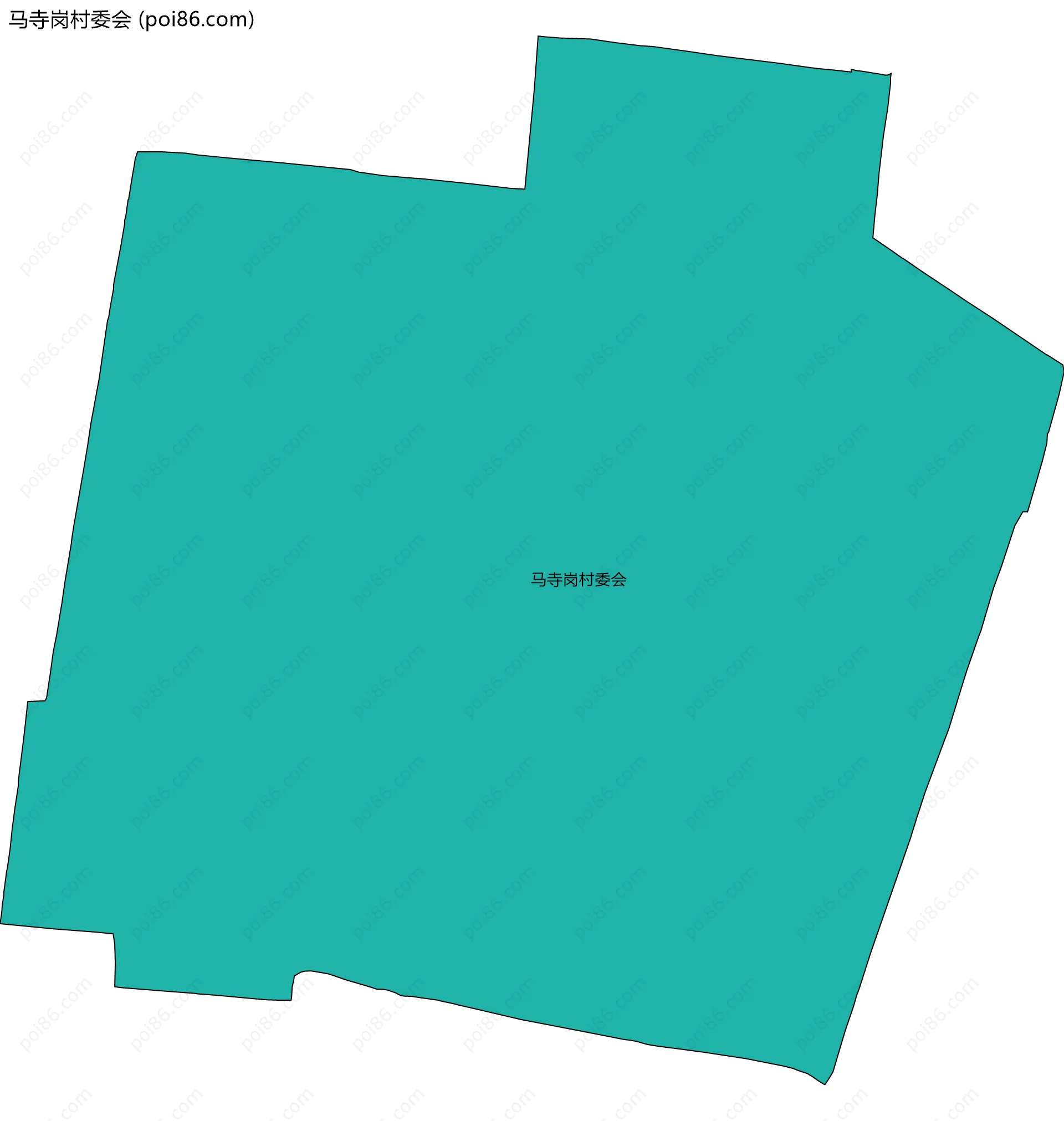 马寺岗村委会边界地图