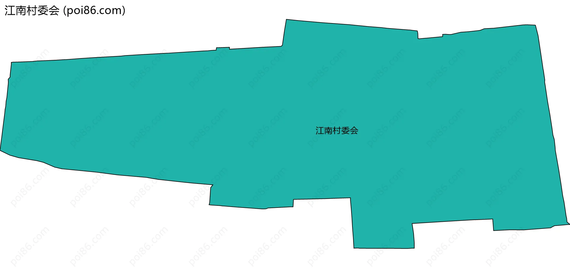 江南村委会边界地图