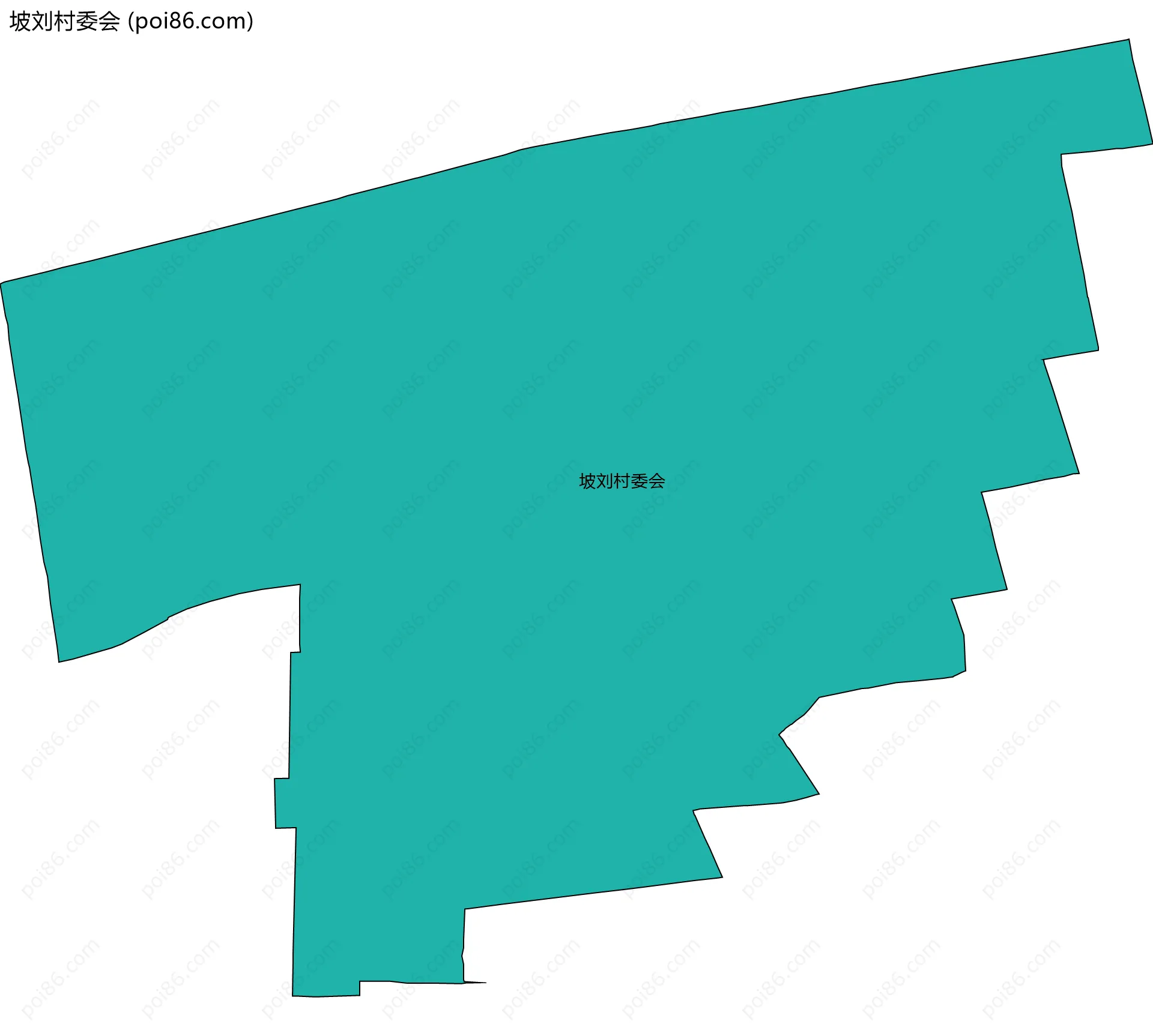 坡刘村委会边界地图