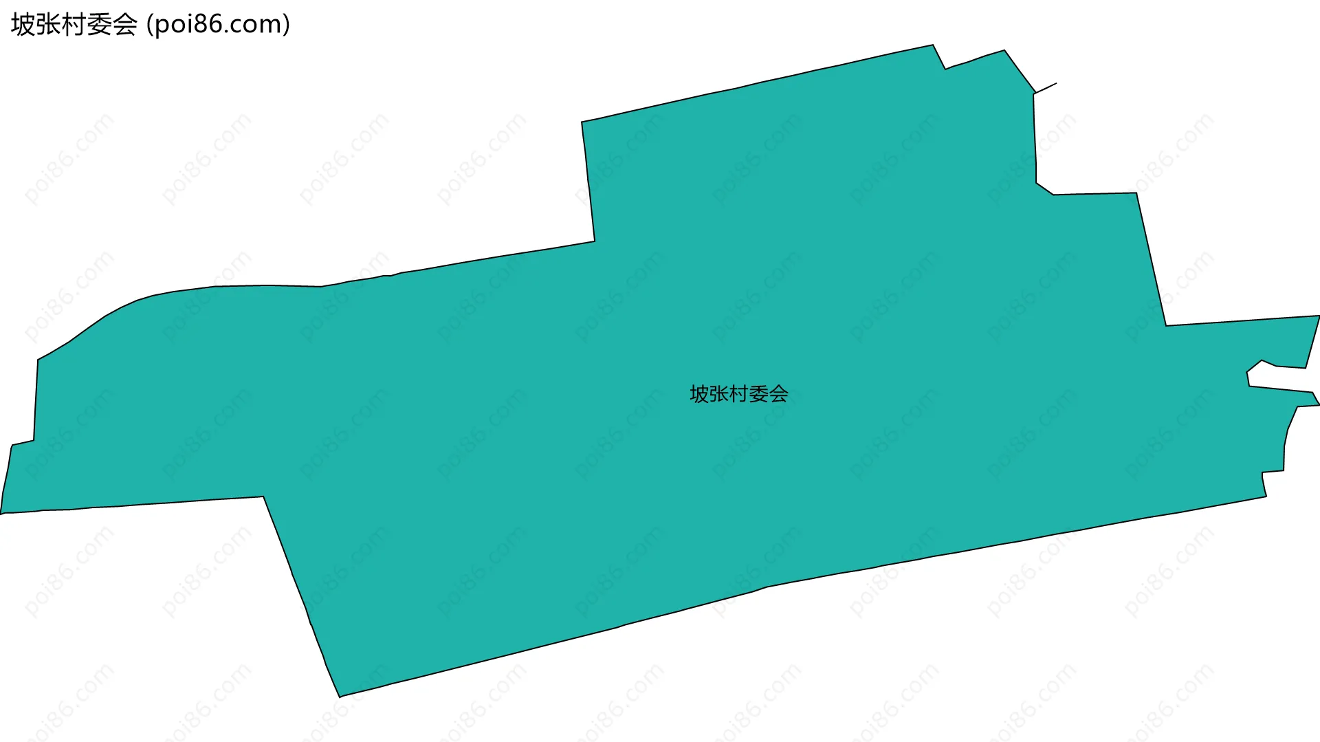 坡张村委会边界地图