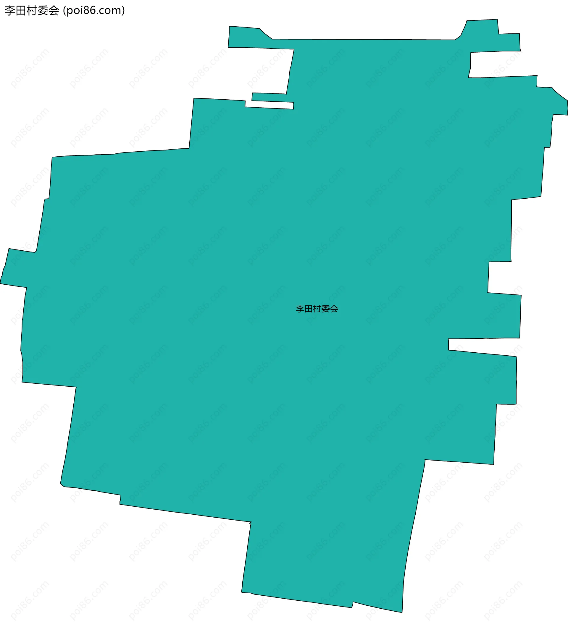 李田村委会边界地图