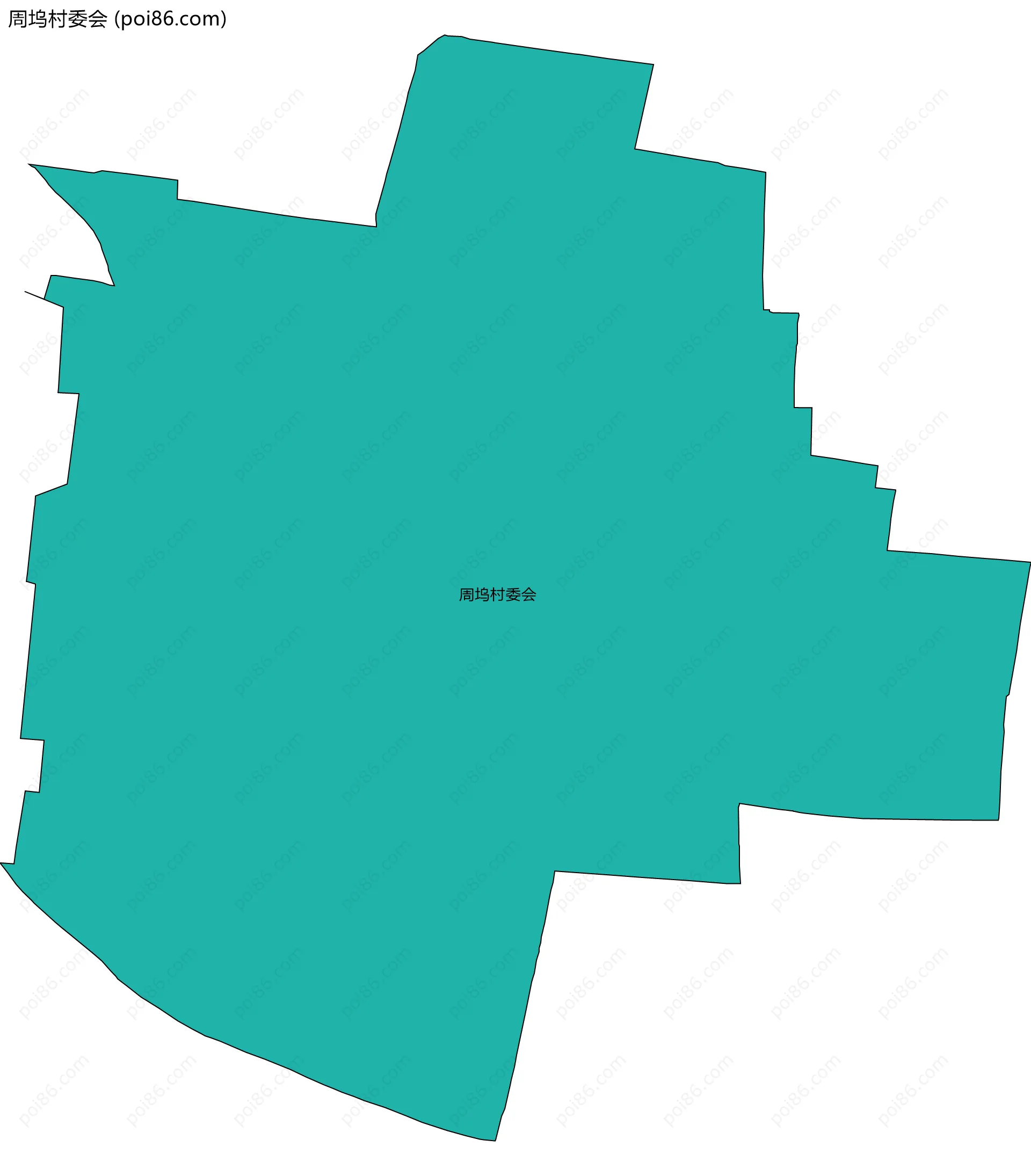 周坞村委会边界地图
