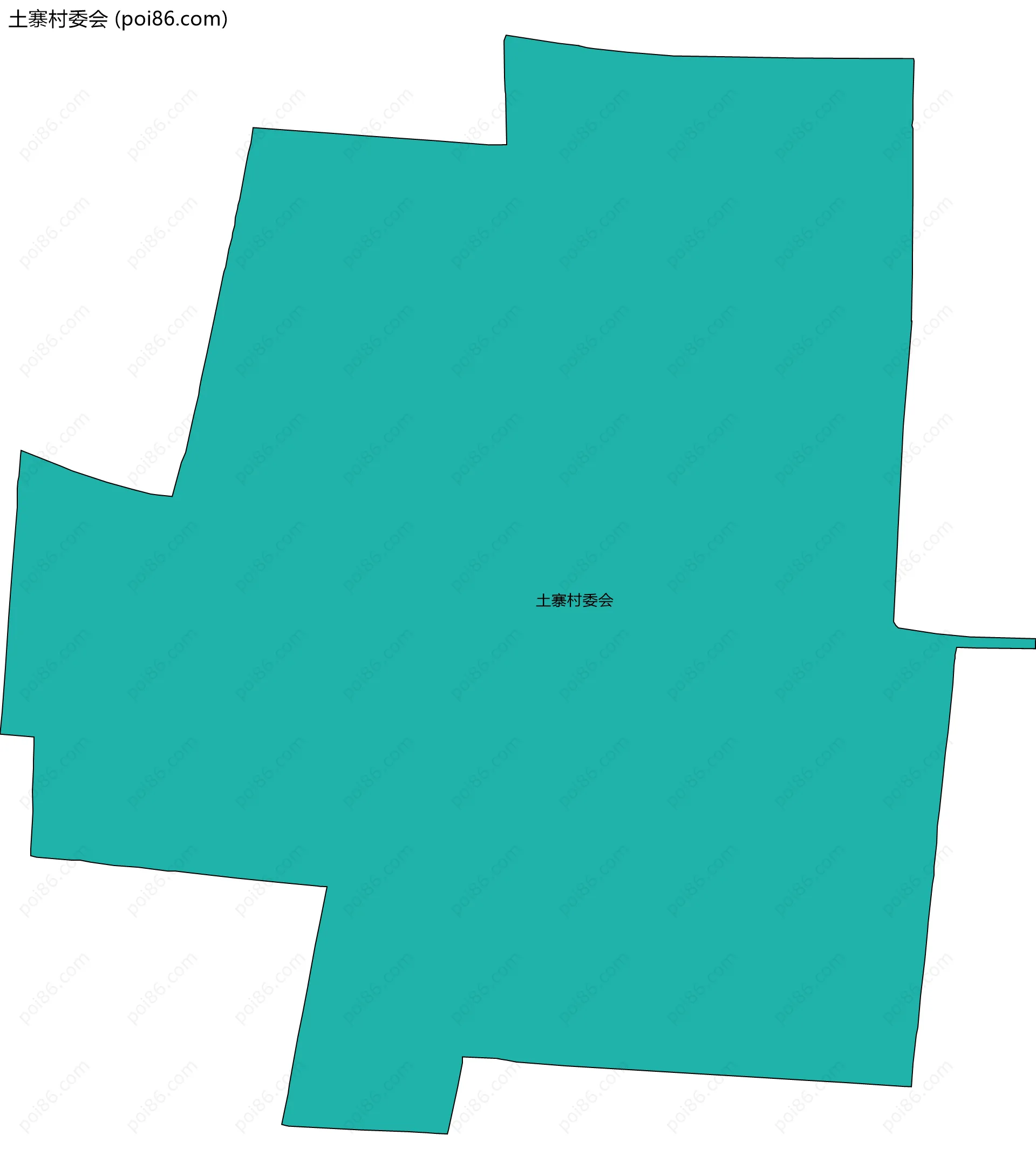 土寨村委会边界地图