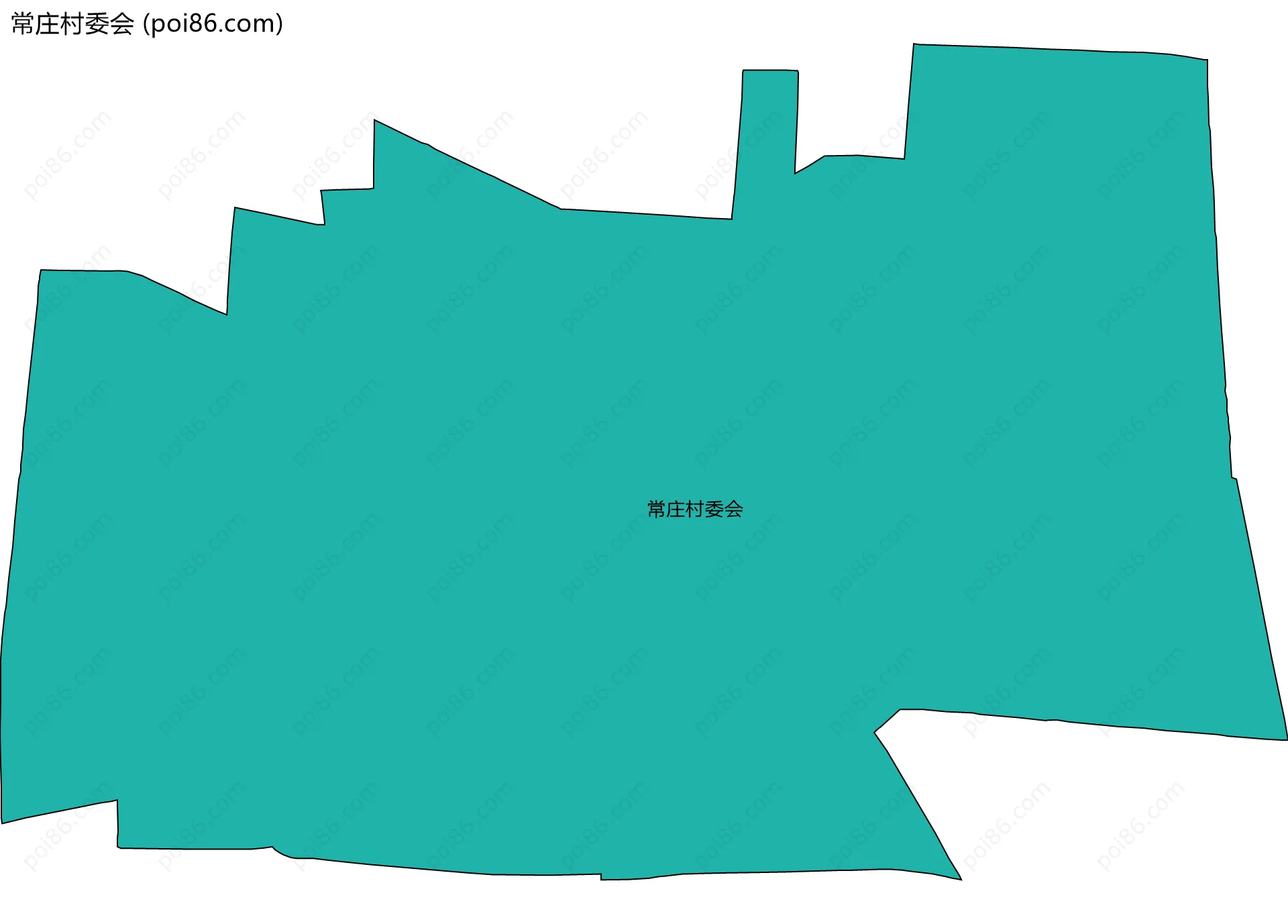 常庄村委会边界地图