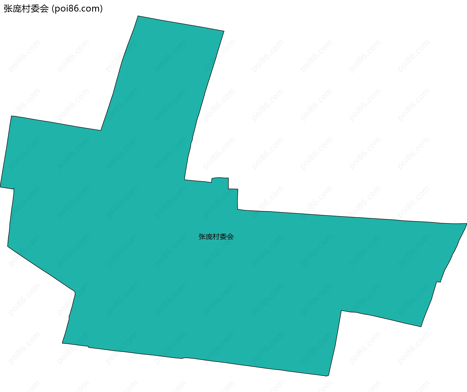 张庞村委会边界地图