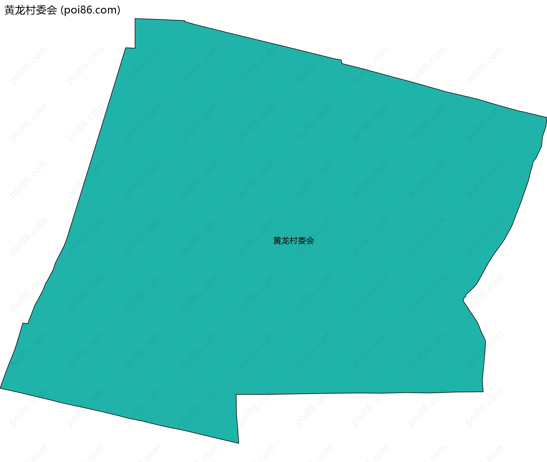 黄龙村委会边界地图