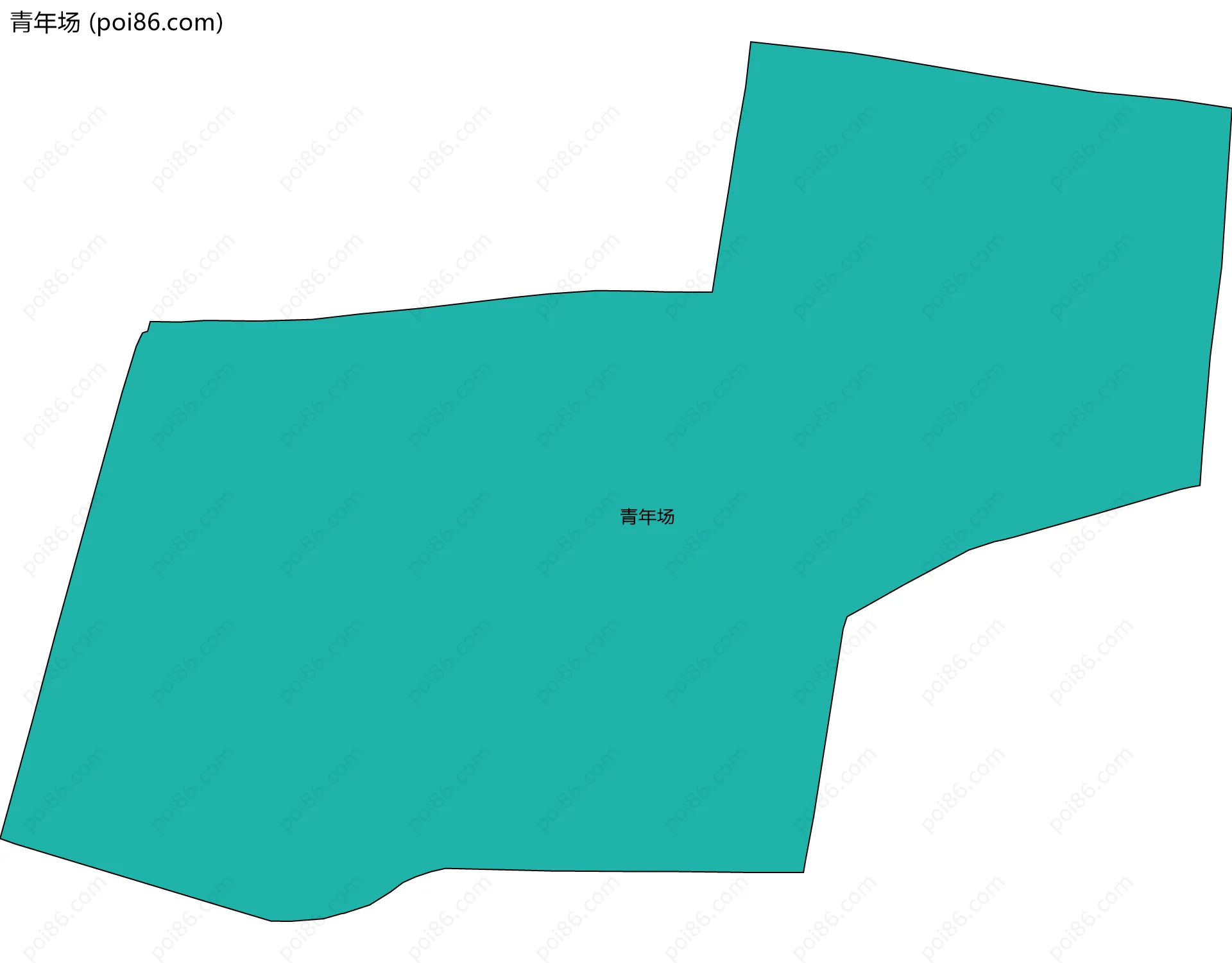 青年场边界地图