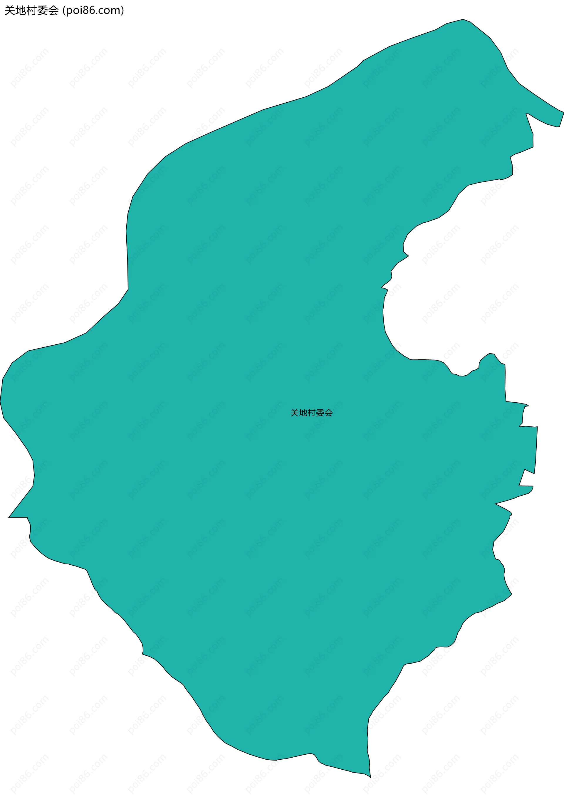 关地村委会边界地图