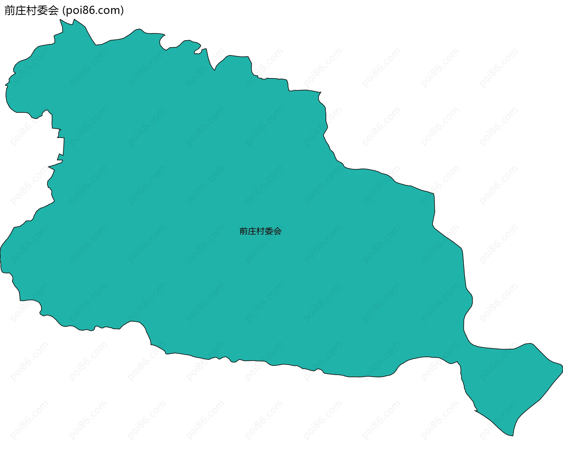前庄村委会边界地图