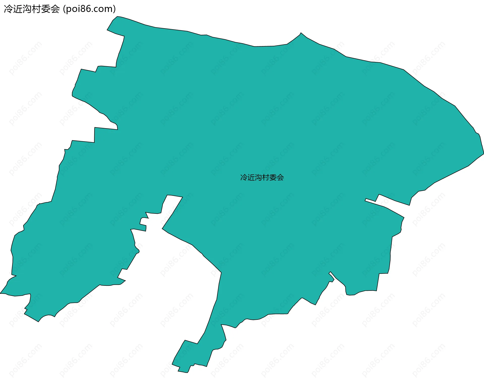 冷近沟村委会边界地图