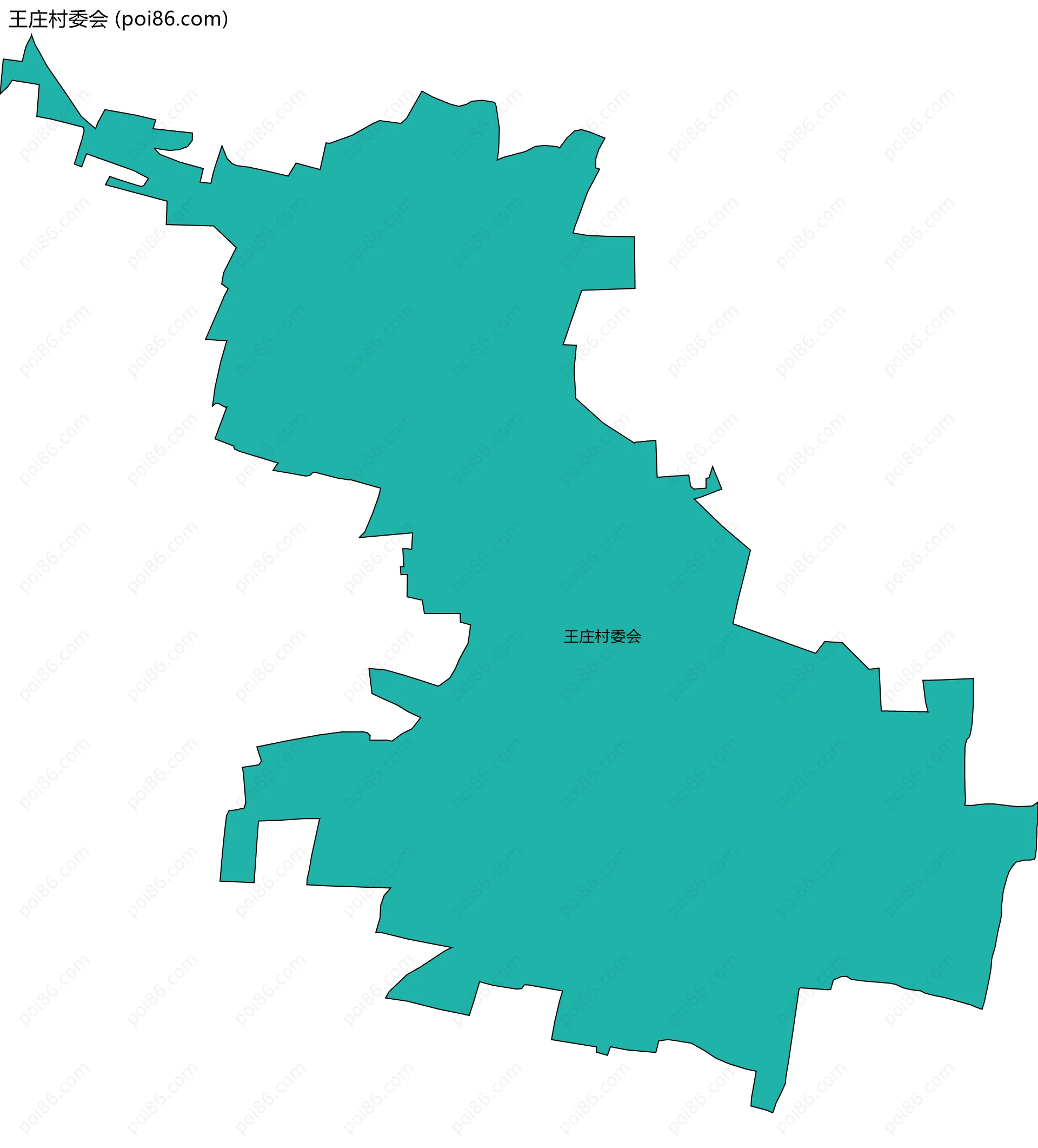 王庄村委会边界地图