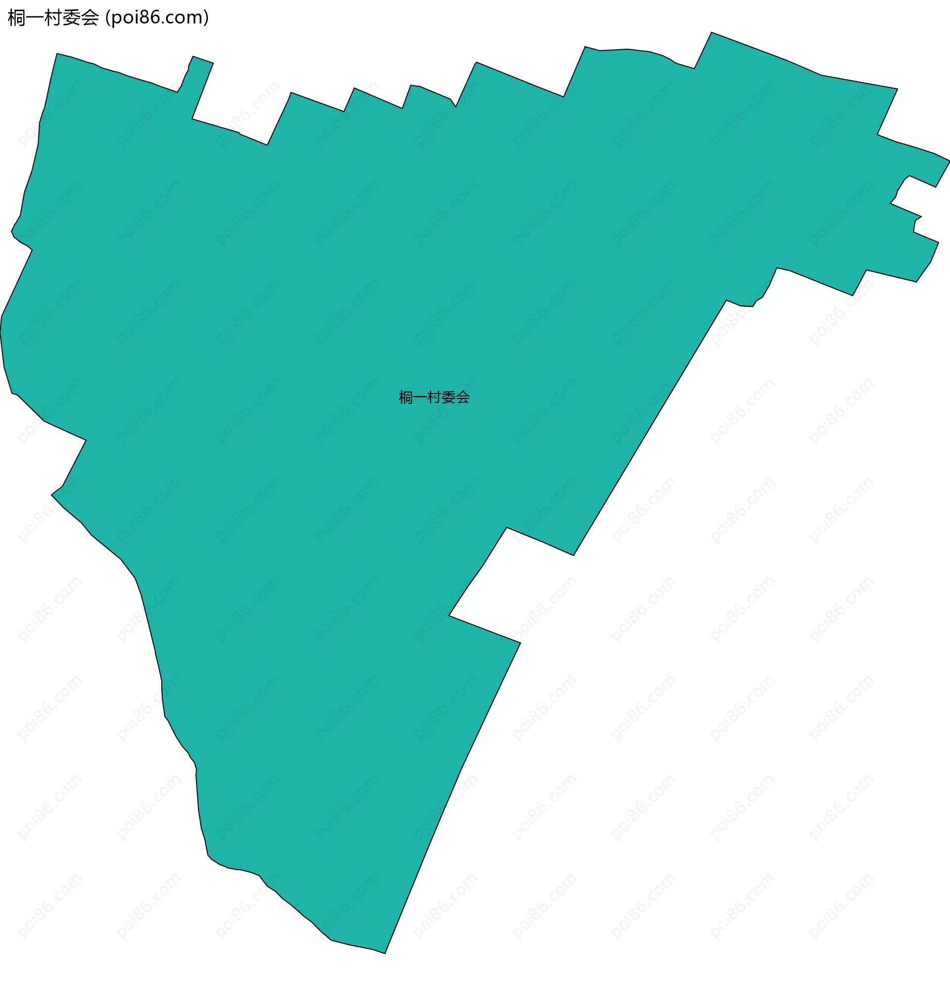 桐一村委会边界地图