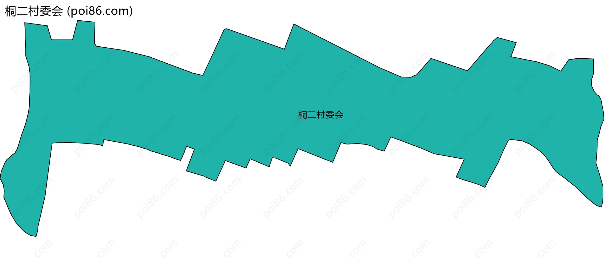 桐二村委会边界地图