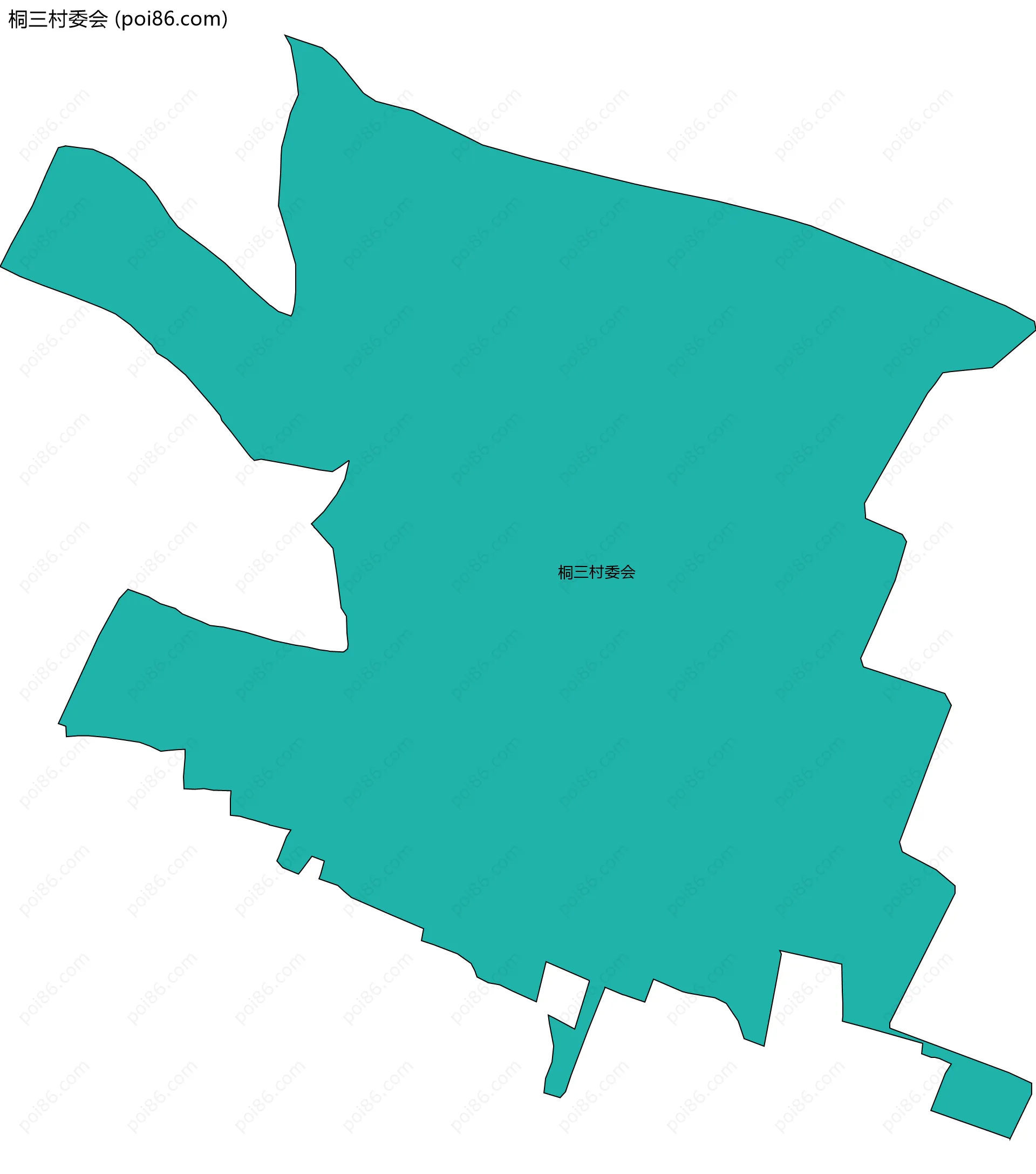 桐三村委会边界地图