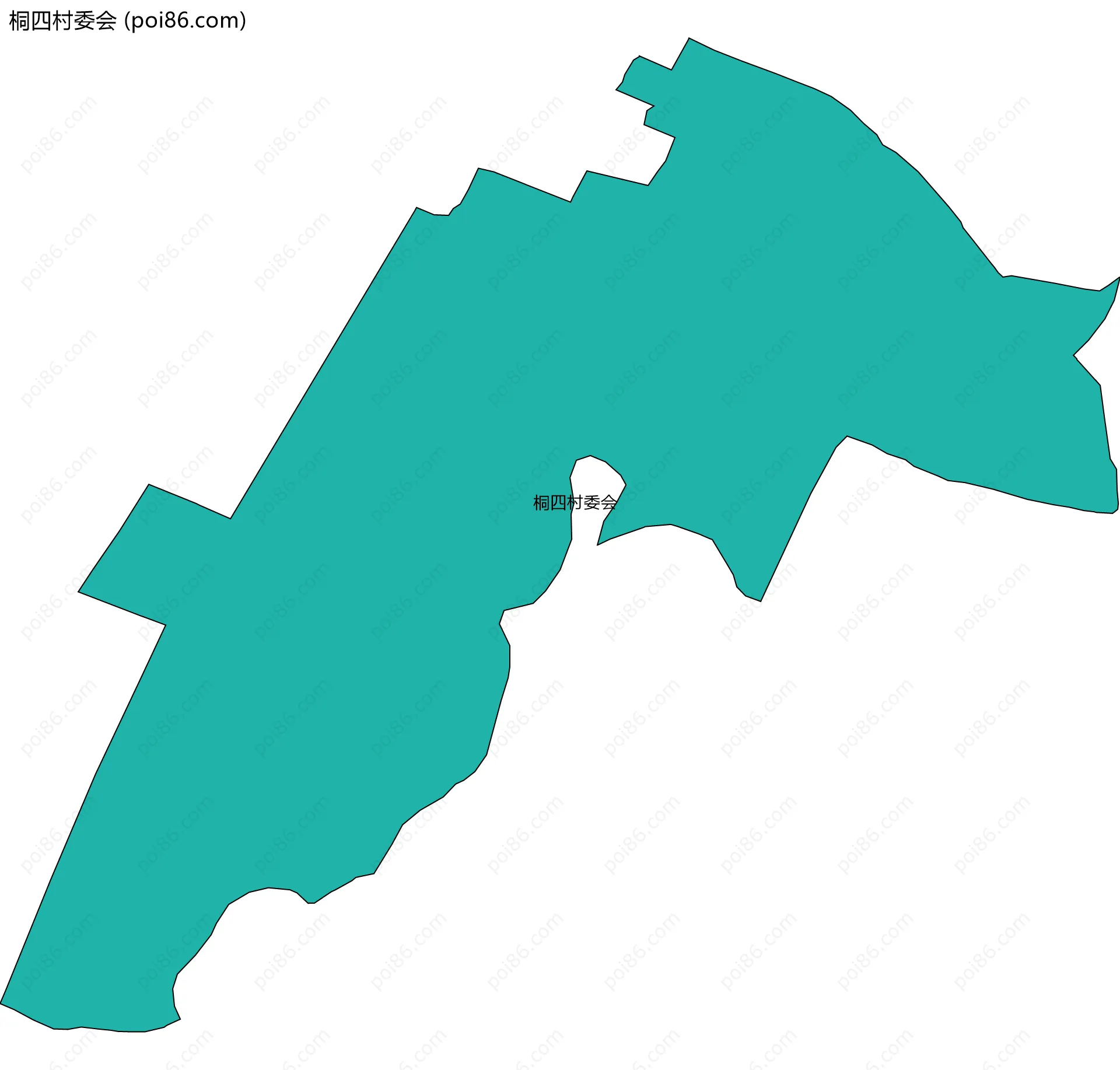 桐四村委会边界地图