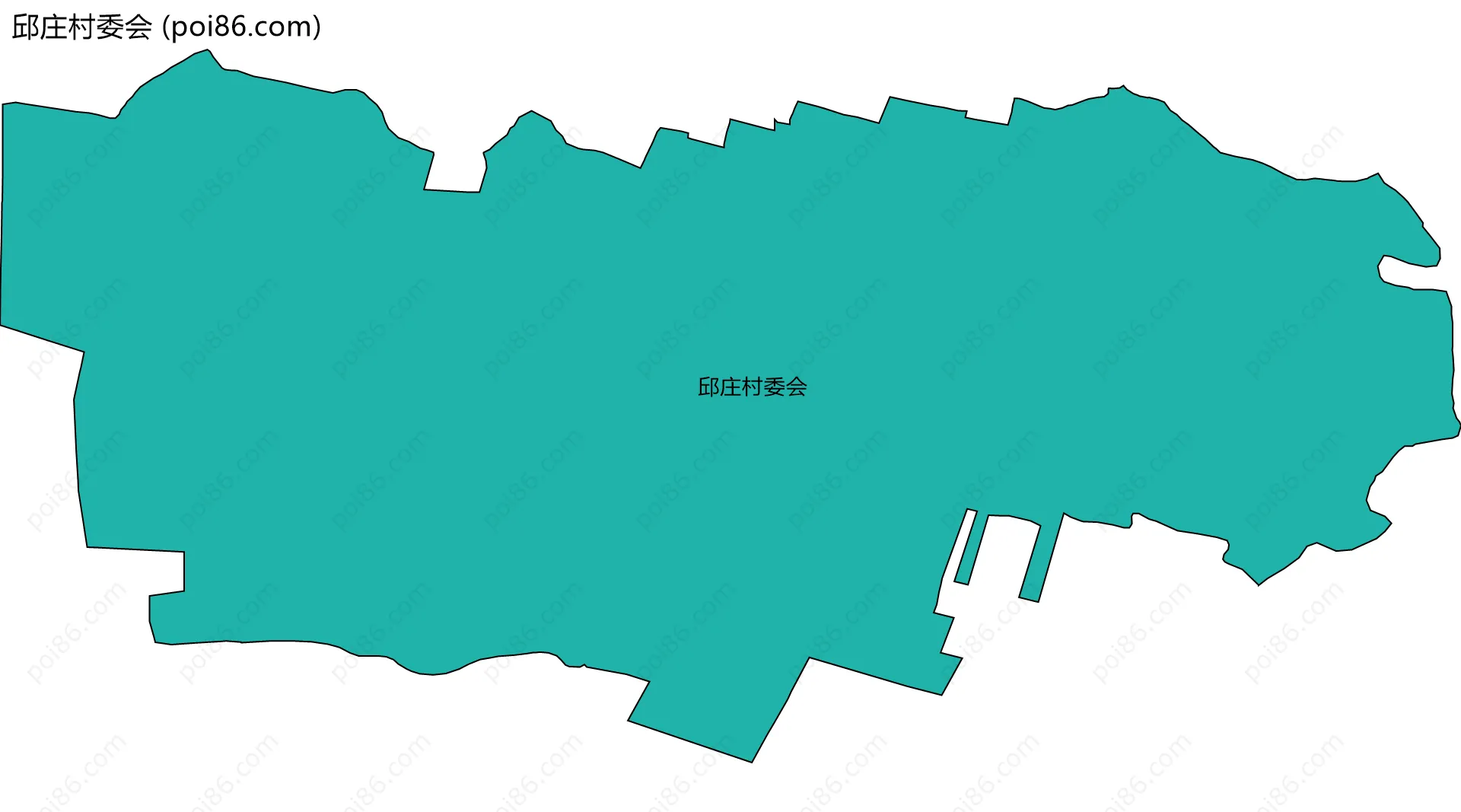 邱庄村委会边界地图