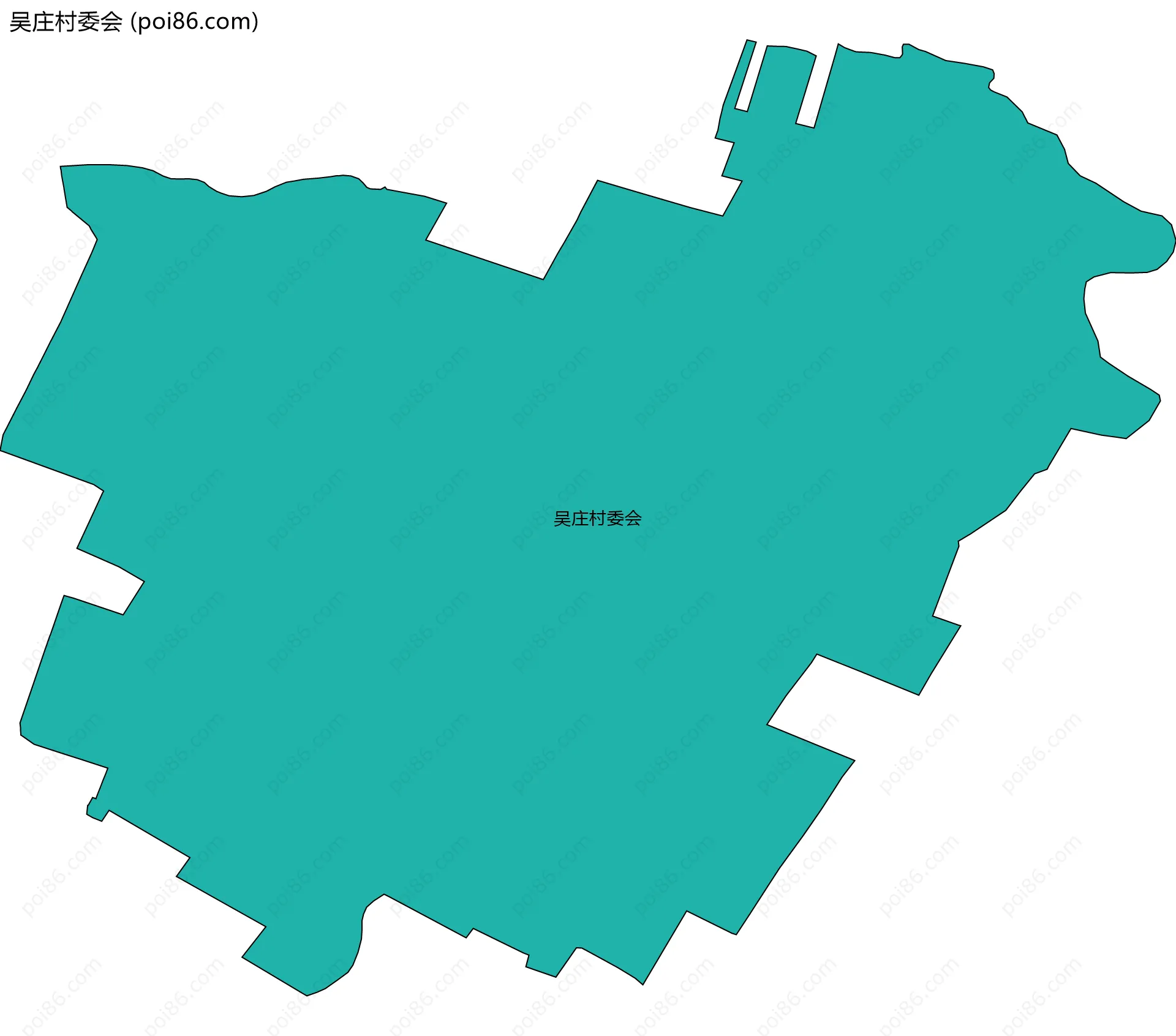 吴庄村委会边界地图