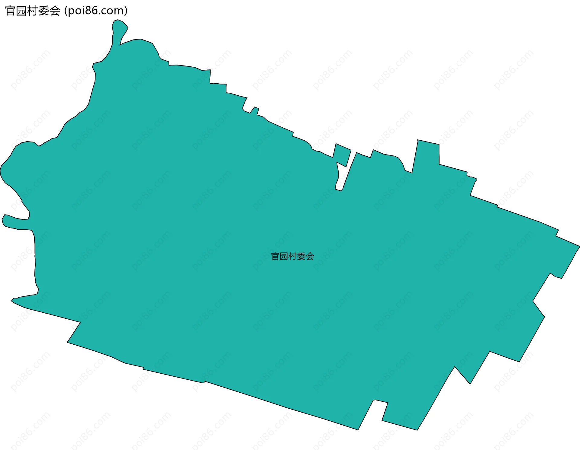 官园村委会边界地图