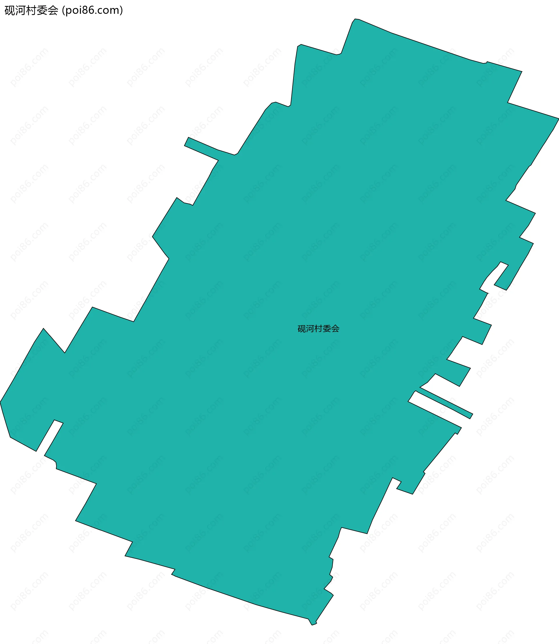 砚河村委会边界地图