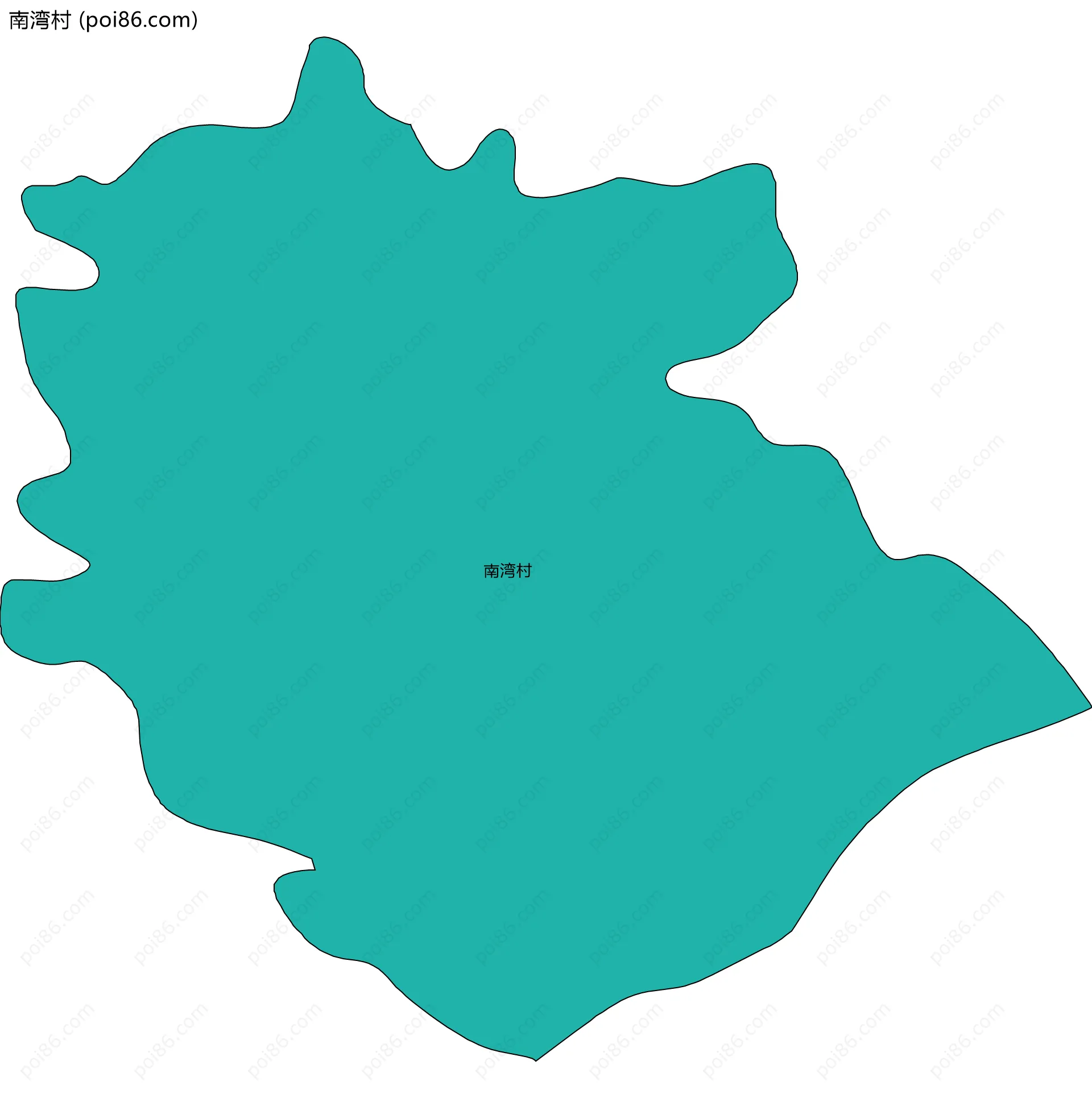 南湾村边界地图