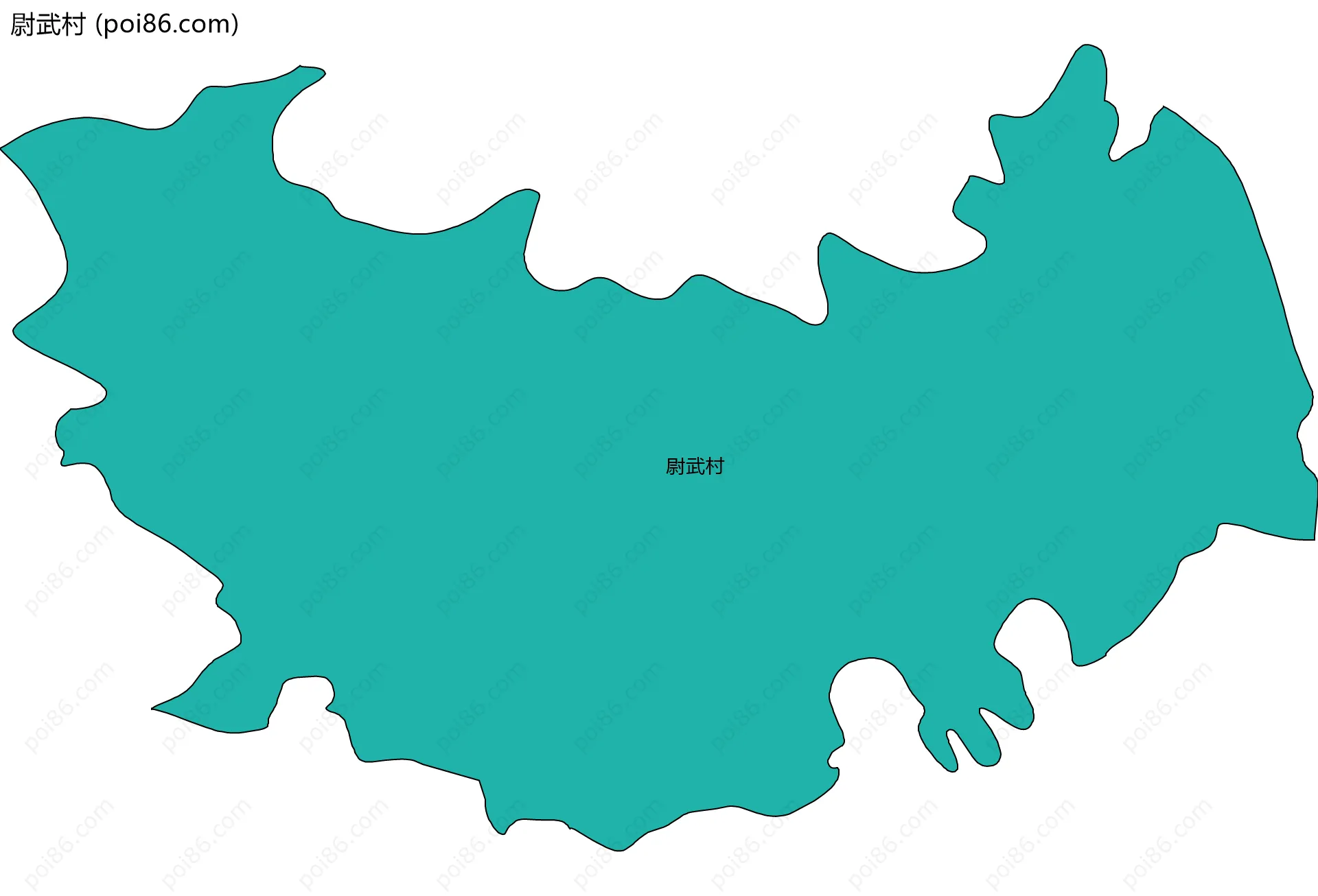 尉武村边界地图