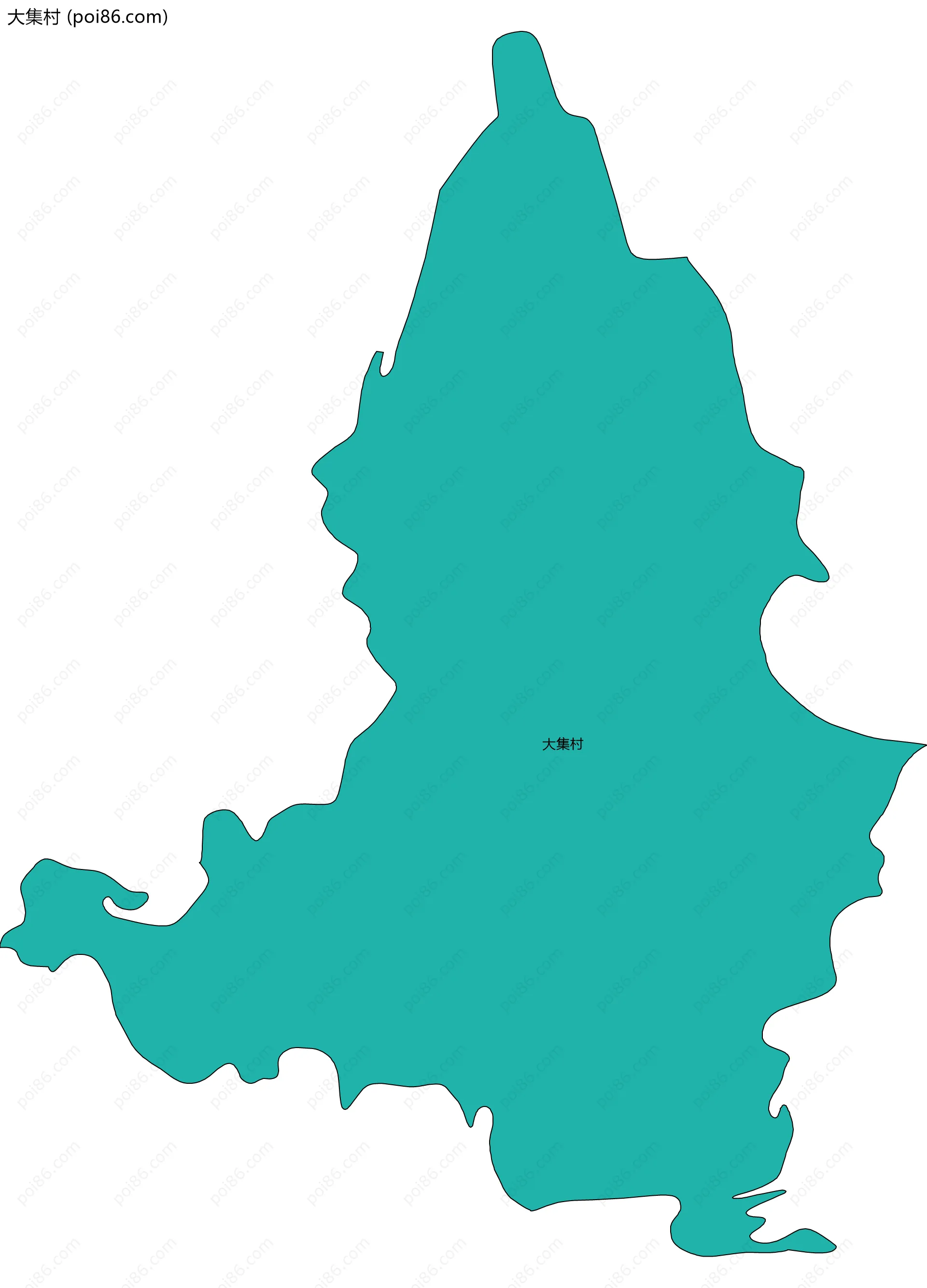 大集村边界地图