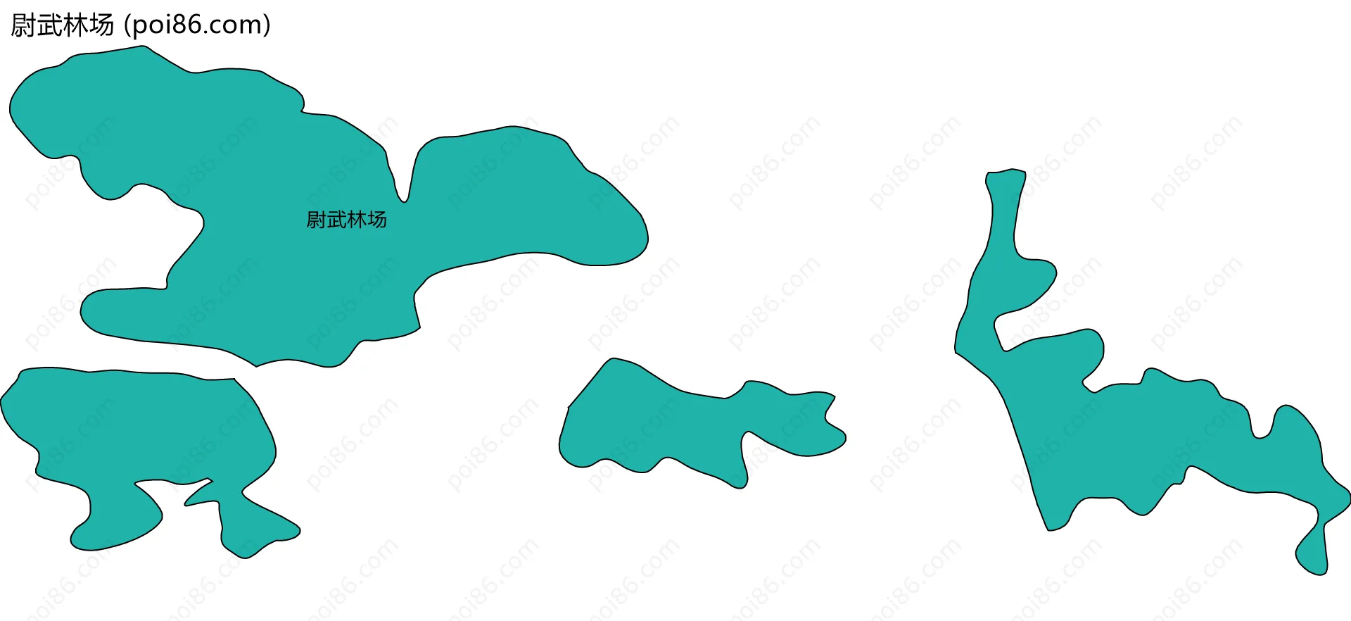 尉武林场边界地图