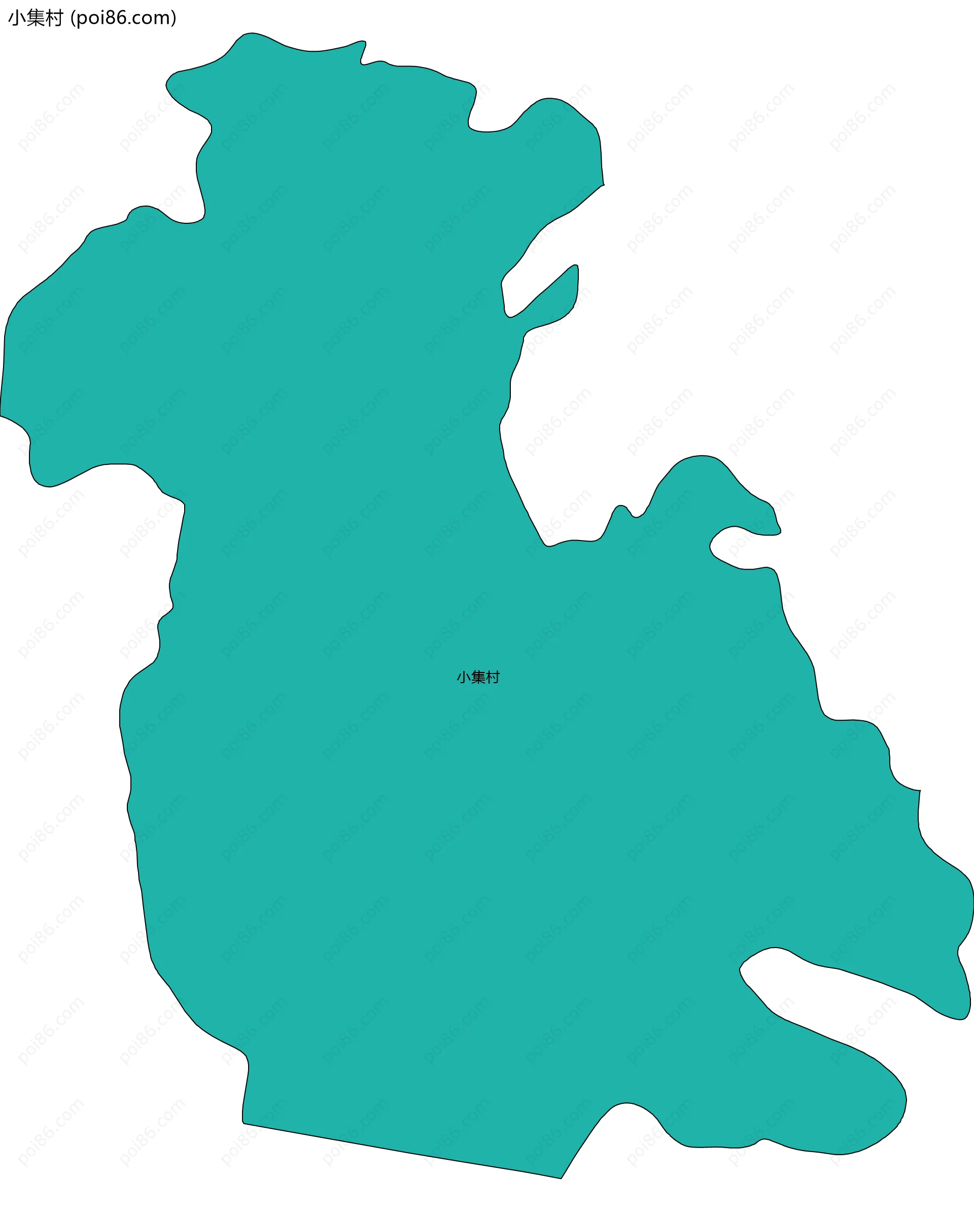 小集村边界地图